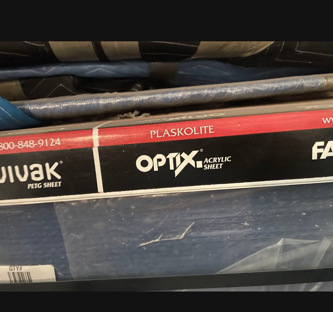 Plexiglass sheets NEW 48”x96”x1/4” 3