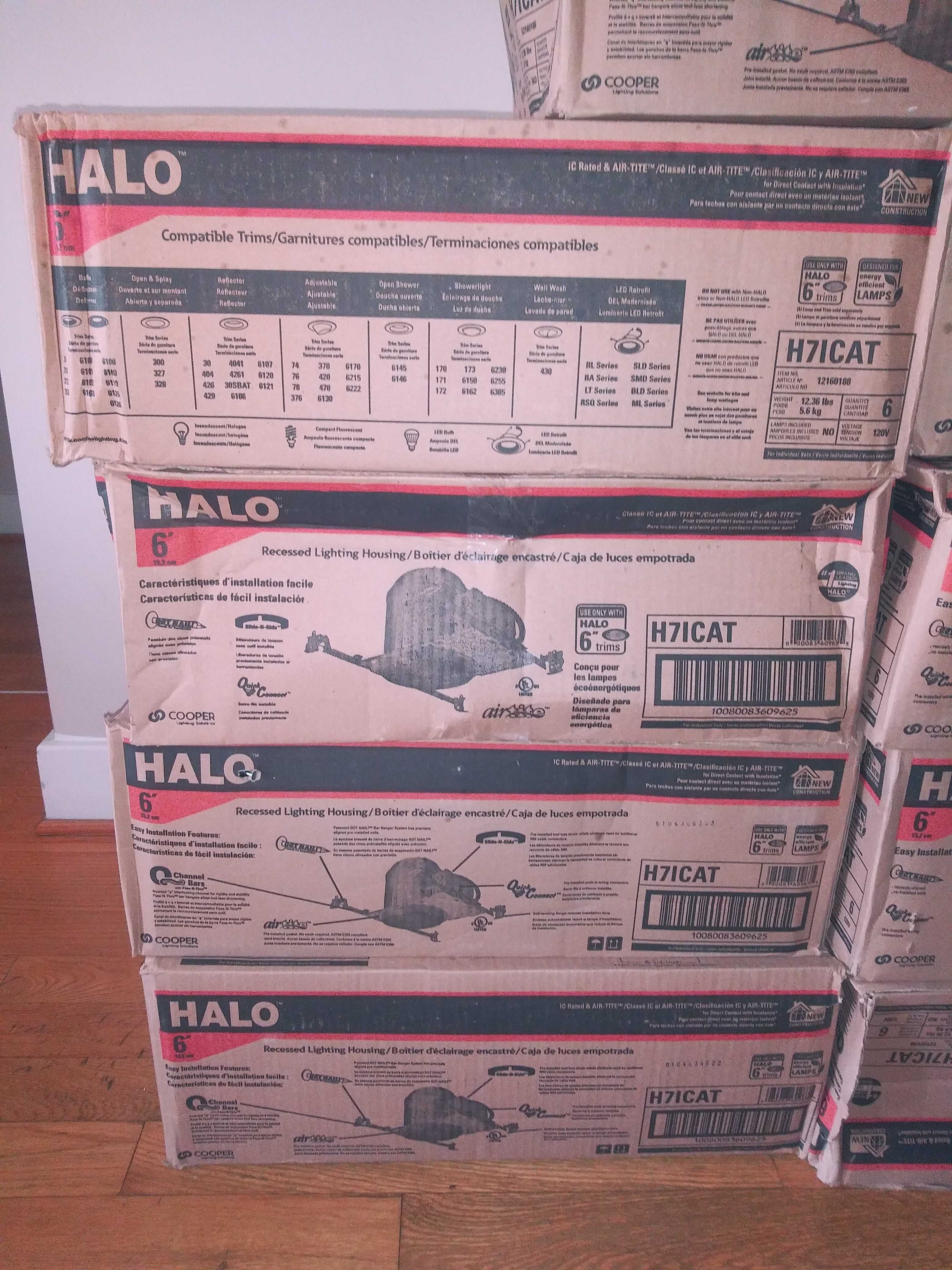Halo H750 6 in. Aluminum LED Recessed Lighting Housing for New Construction Ceiling. 2
