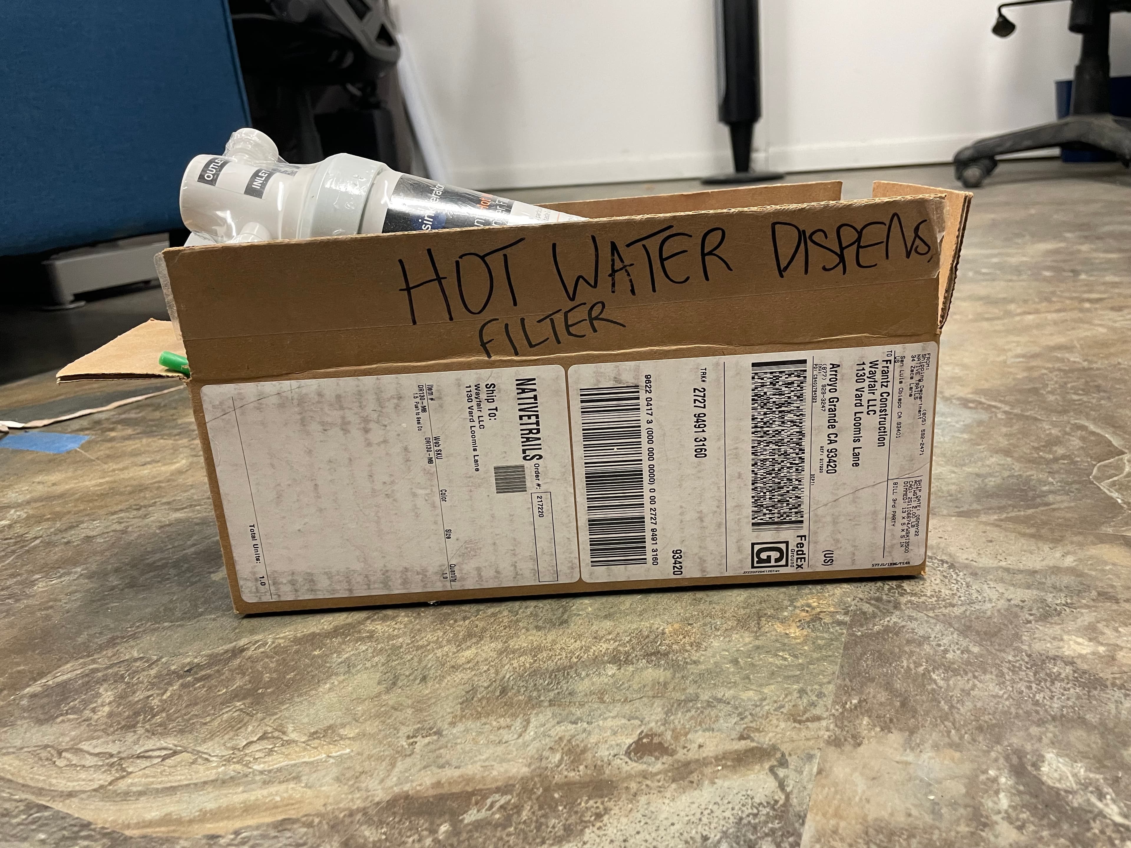 Hot Water Dispenser Filter