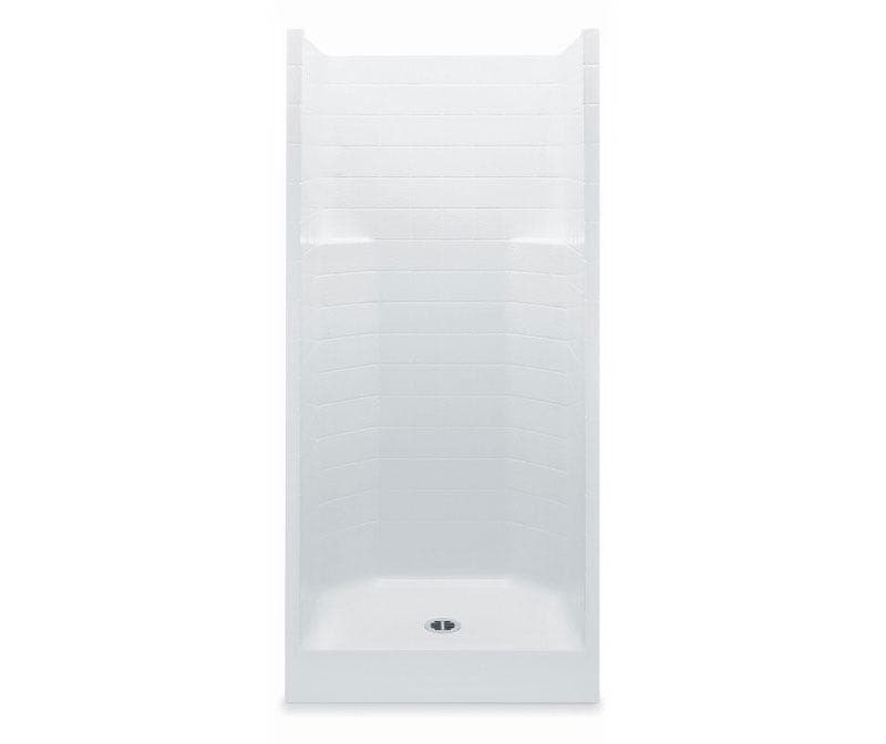 Center Drain One-Piece Shower