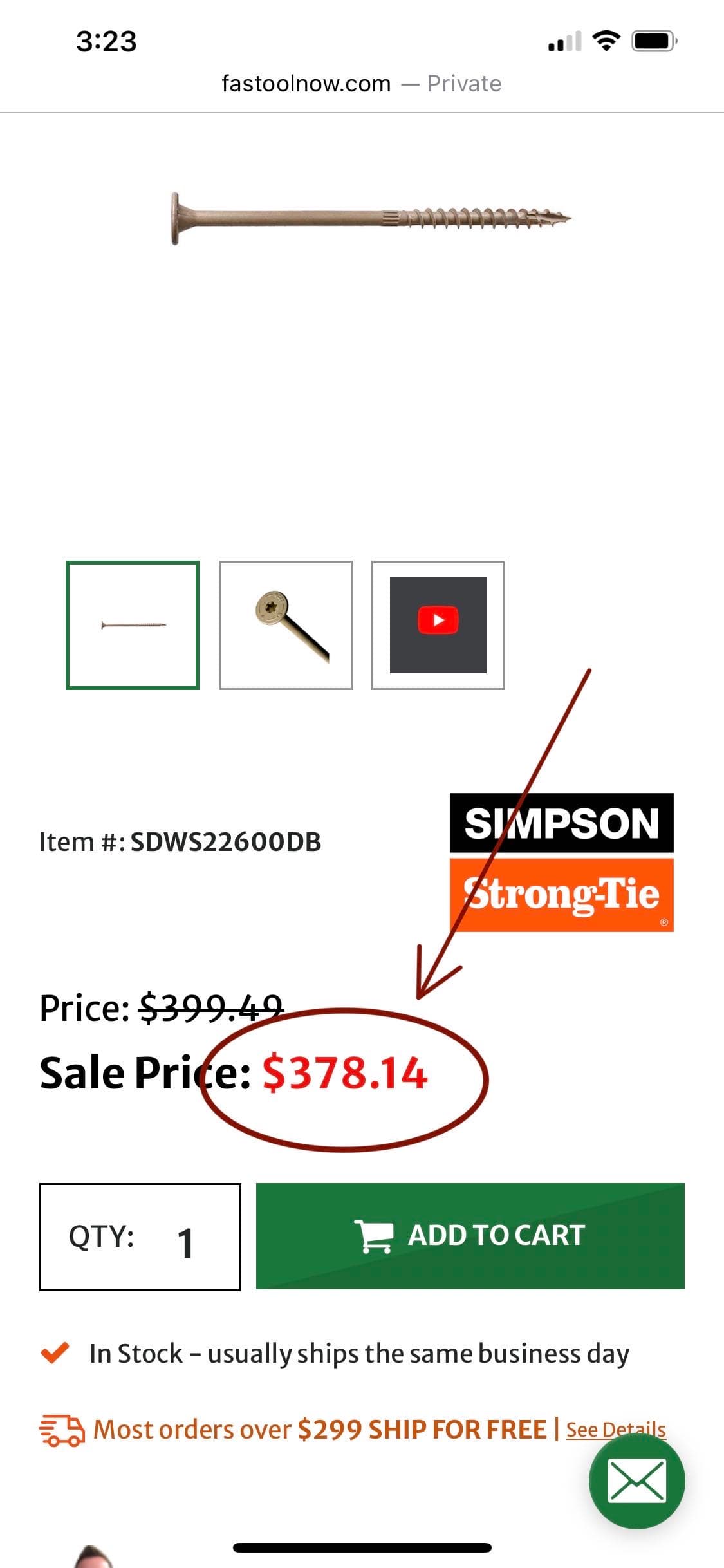 Simpson Strong-Tie Construction Screws 7