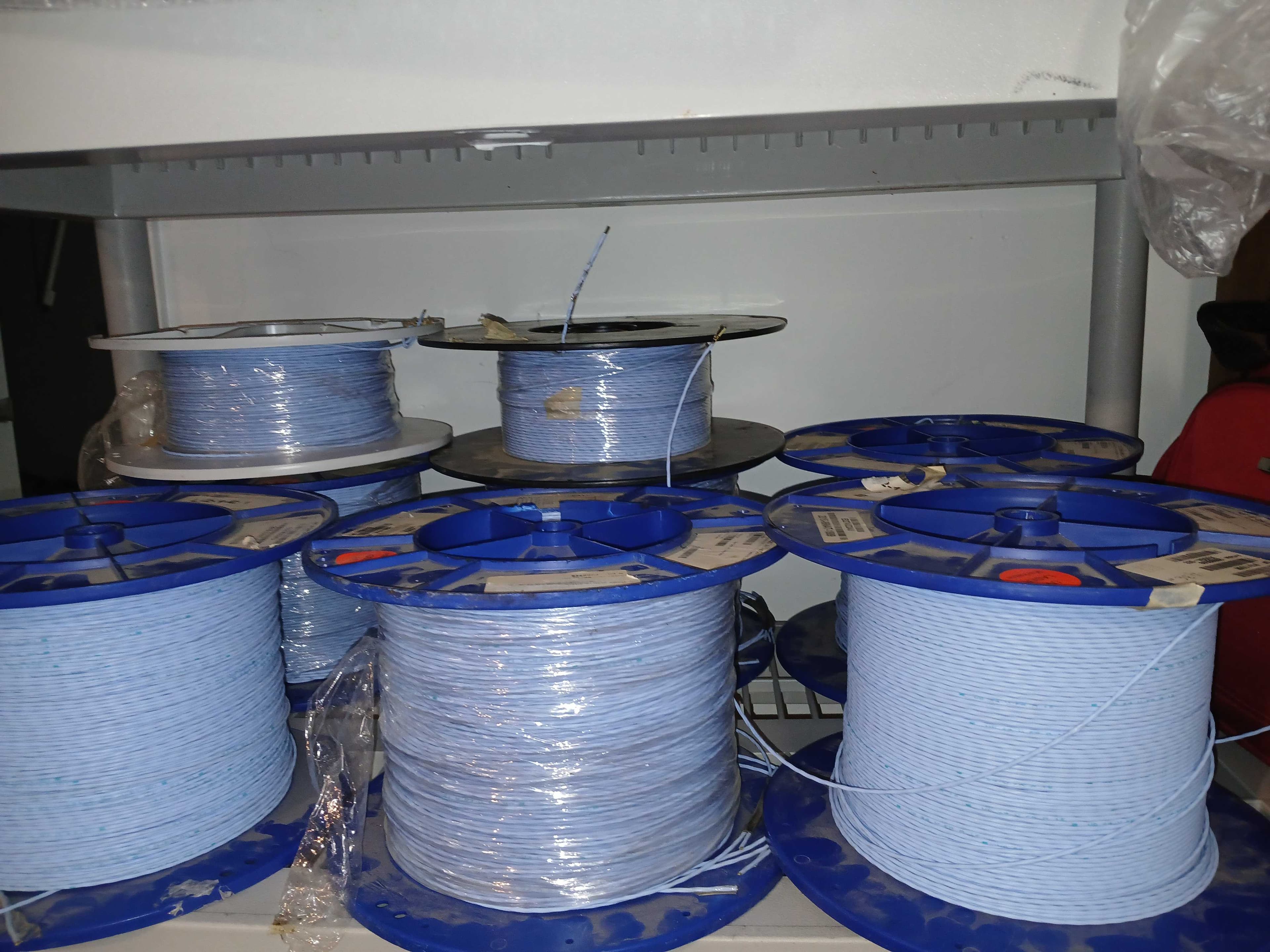 30 spools of insulated wire...... single strand and 3 strand... most are 1000 ft spools 3