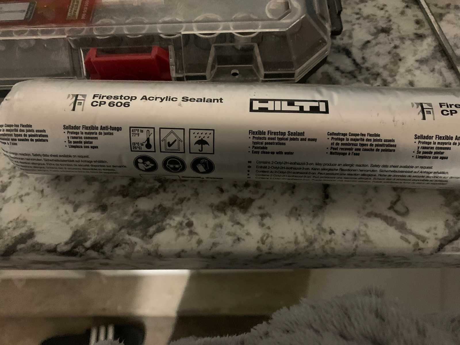 Hilti fire caulking