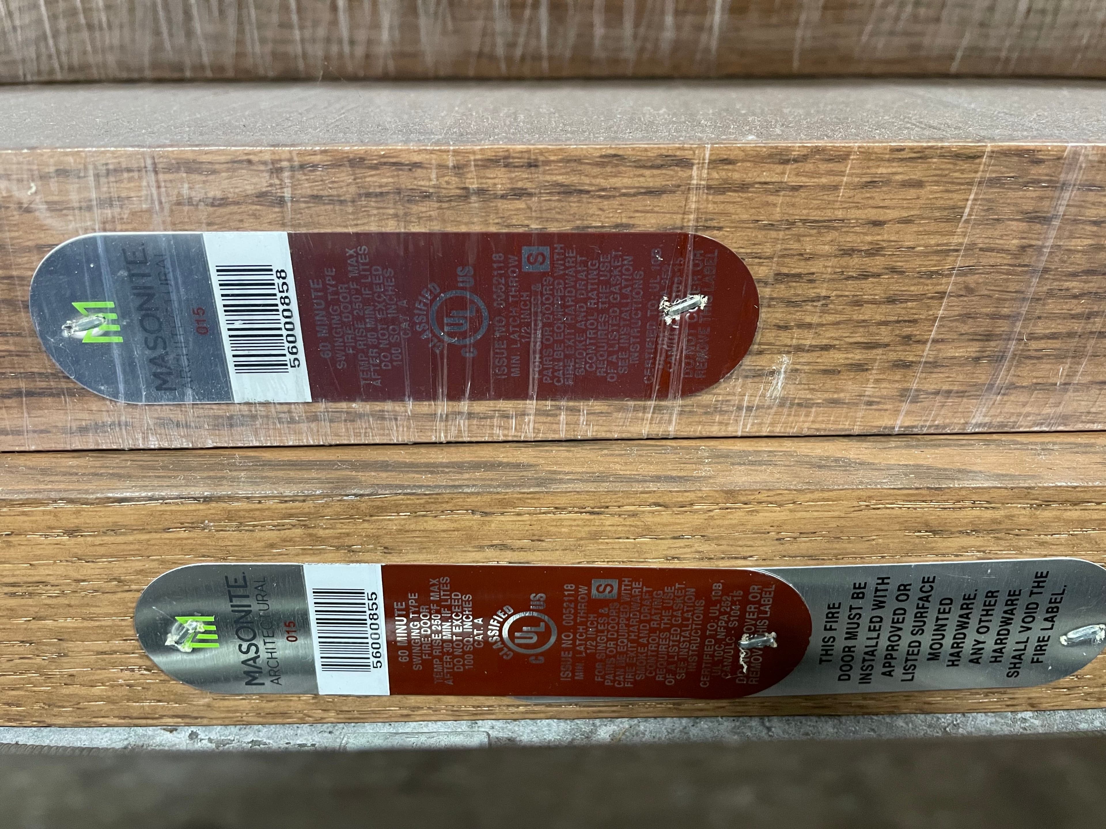 Masonite architectural red oak commercial doors - incl fire rated options