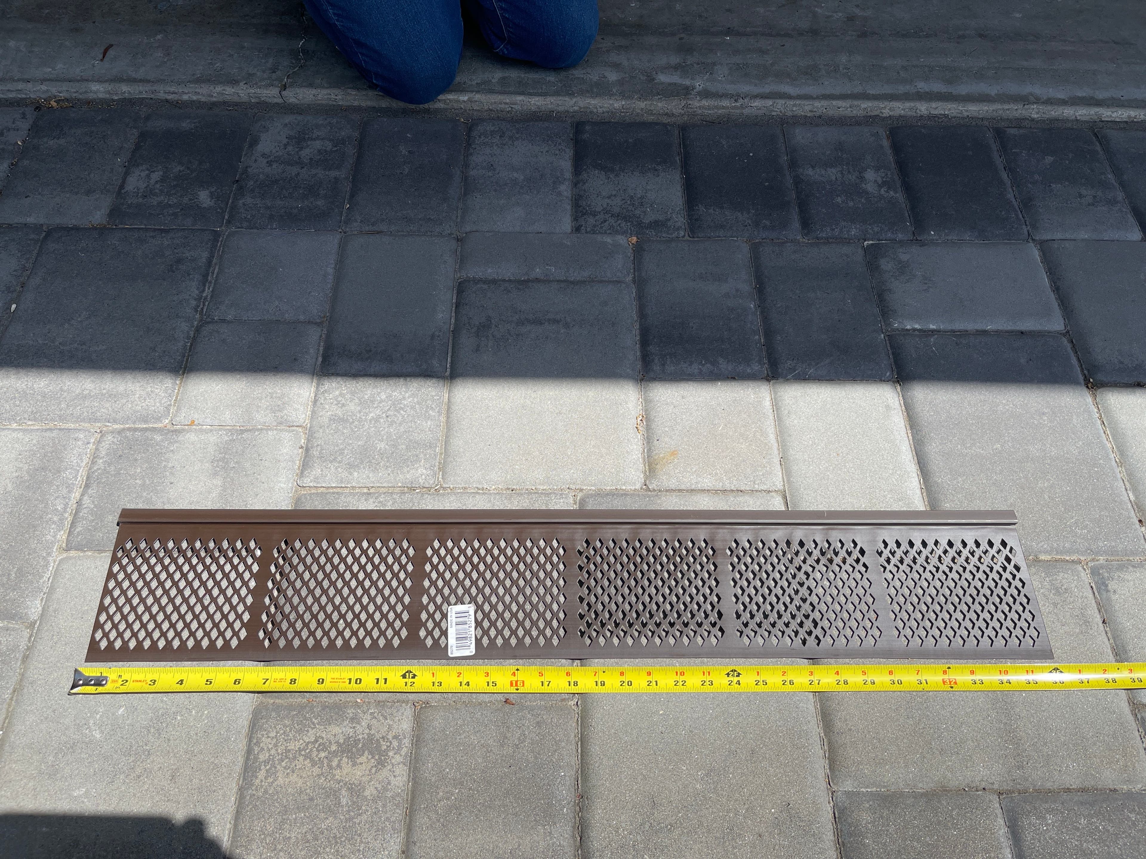 Amerimax Brown snap in gutter guard cover leaf filters 36"x6"