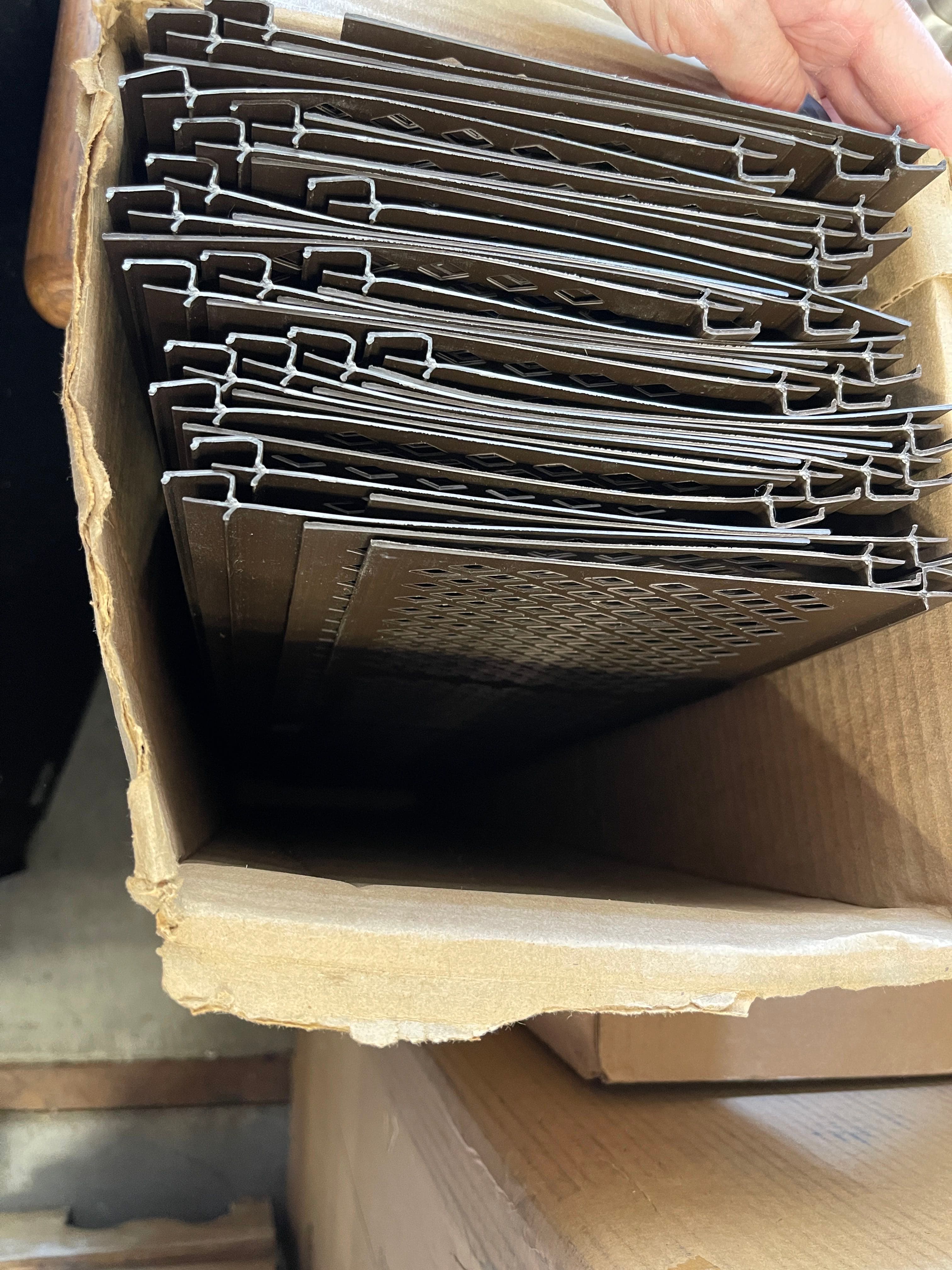 Amerimax Brown snap in gutter guard cover leaf filters 36"x6" 3