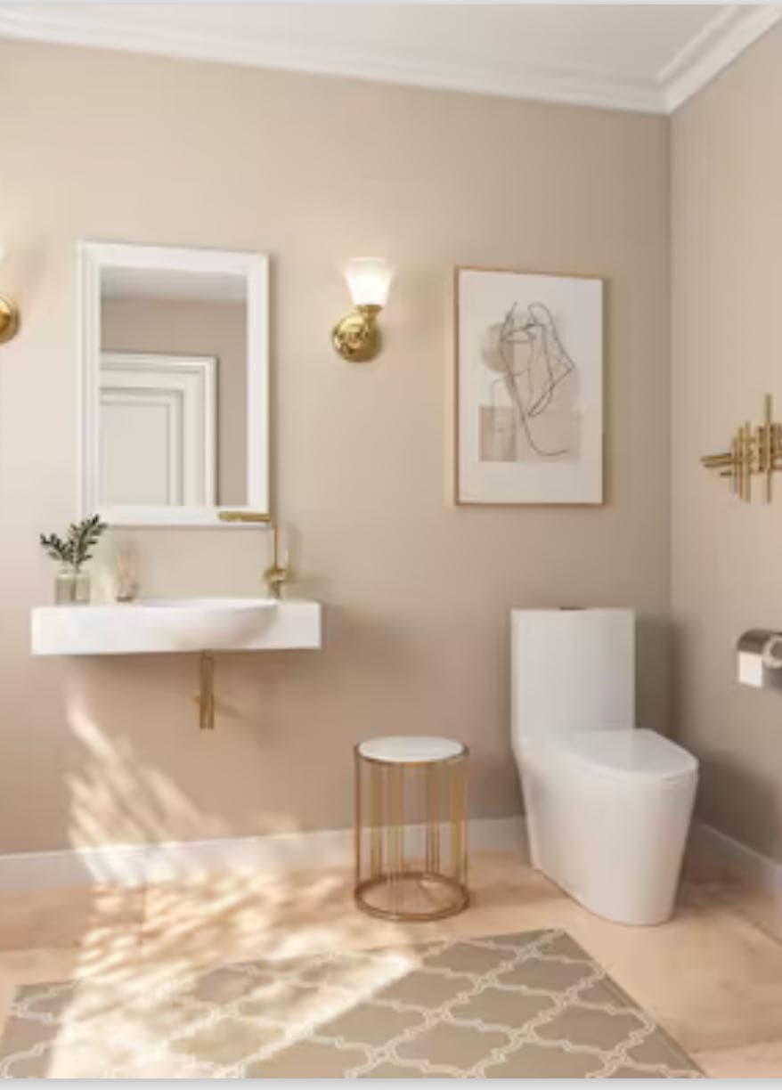DEERVALLEY 30 in. Right Side White Ceramic Novelty Wall-Mount Sink Wall Hung Rectangular Bathroom Vessel Sink, Single Faucet Hole 4
