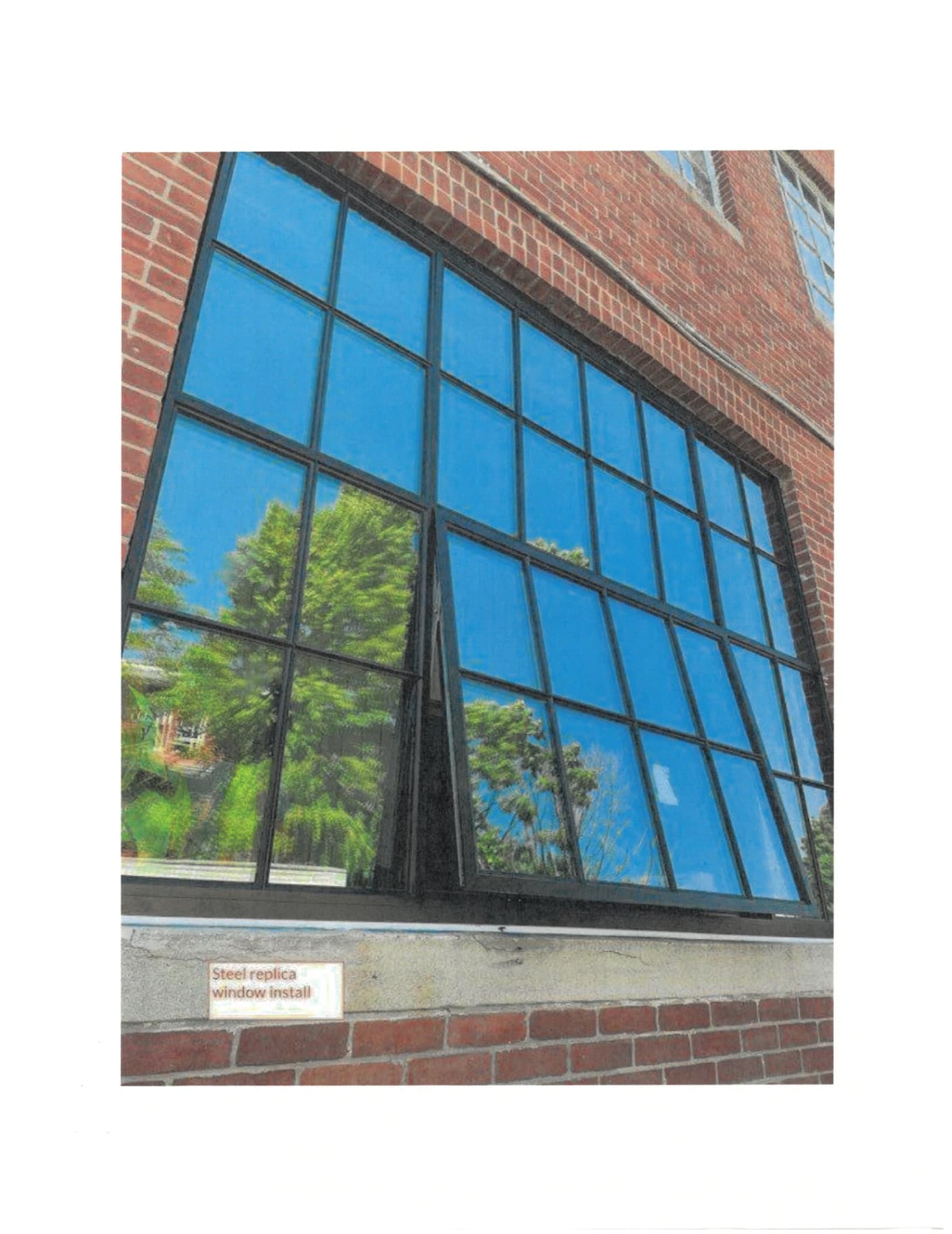Lg. Steel replica windows