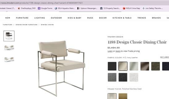 Vintage Pr c1974 Office Chairs Milo Baughman Leather & Chrome 3