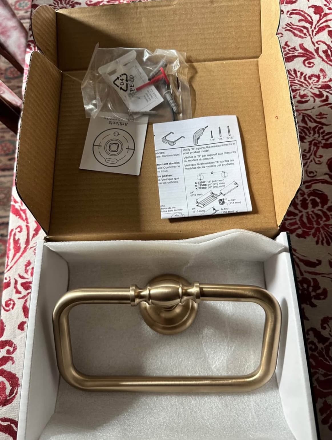 Kohler Memoirs Console sink legs and Artifacts Towel Ring 8