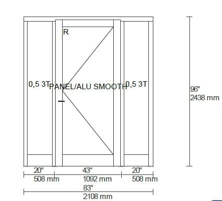 Zola Contemporary, triple pane, Thermo Clad Front Entry, Oak Interior 4