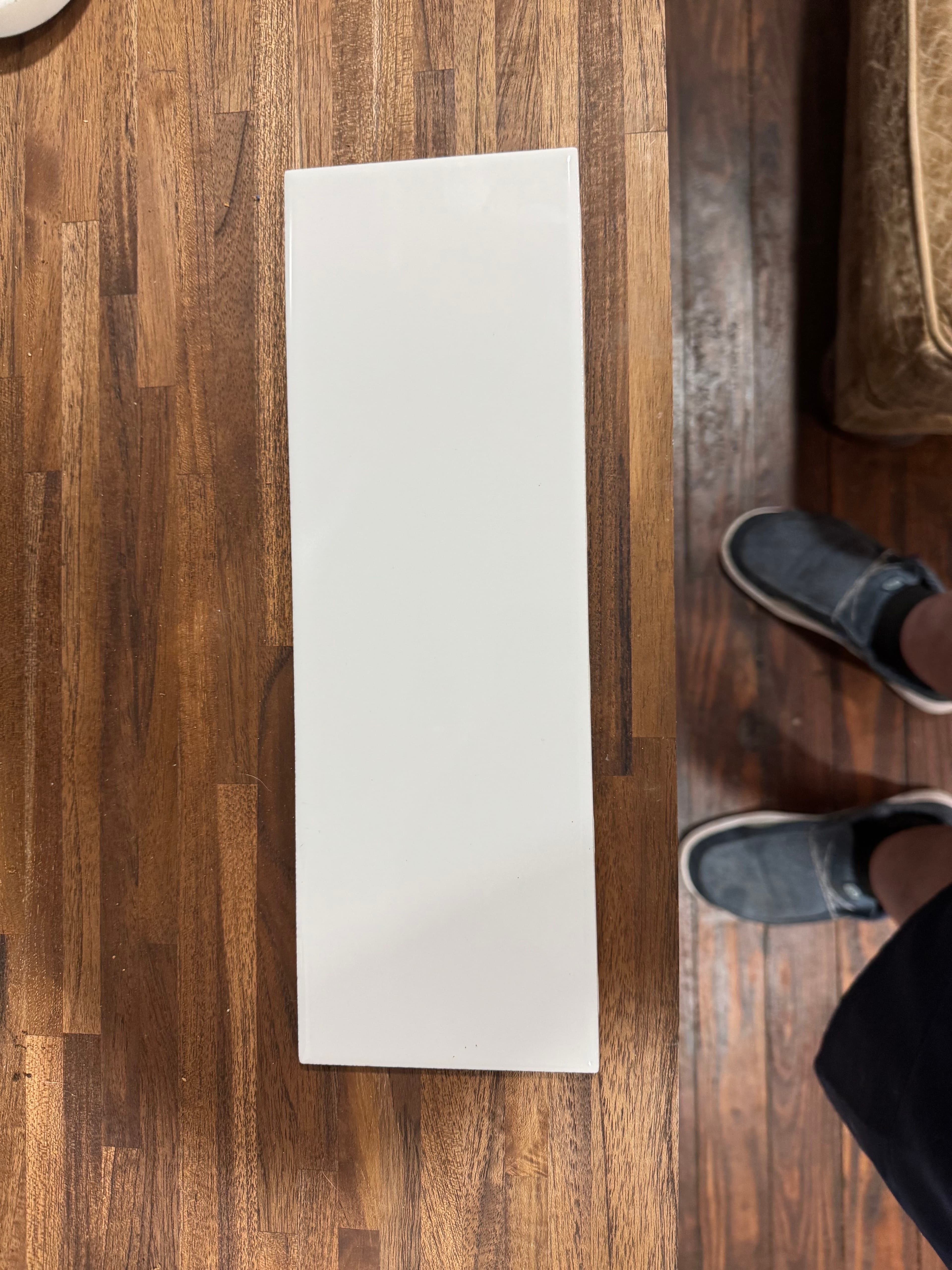 White subway tiles