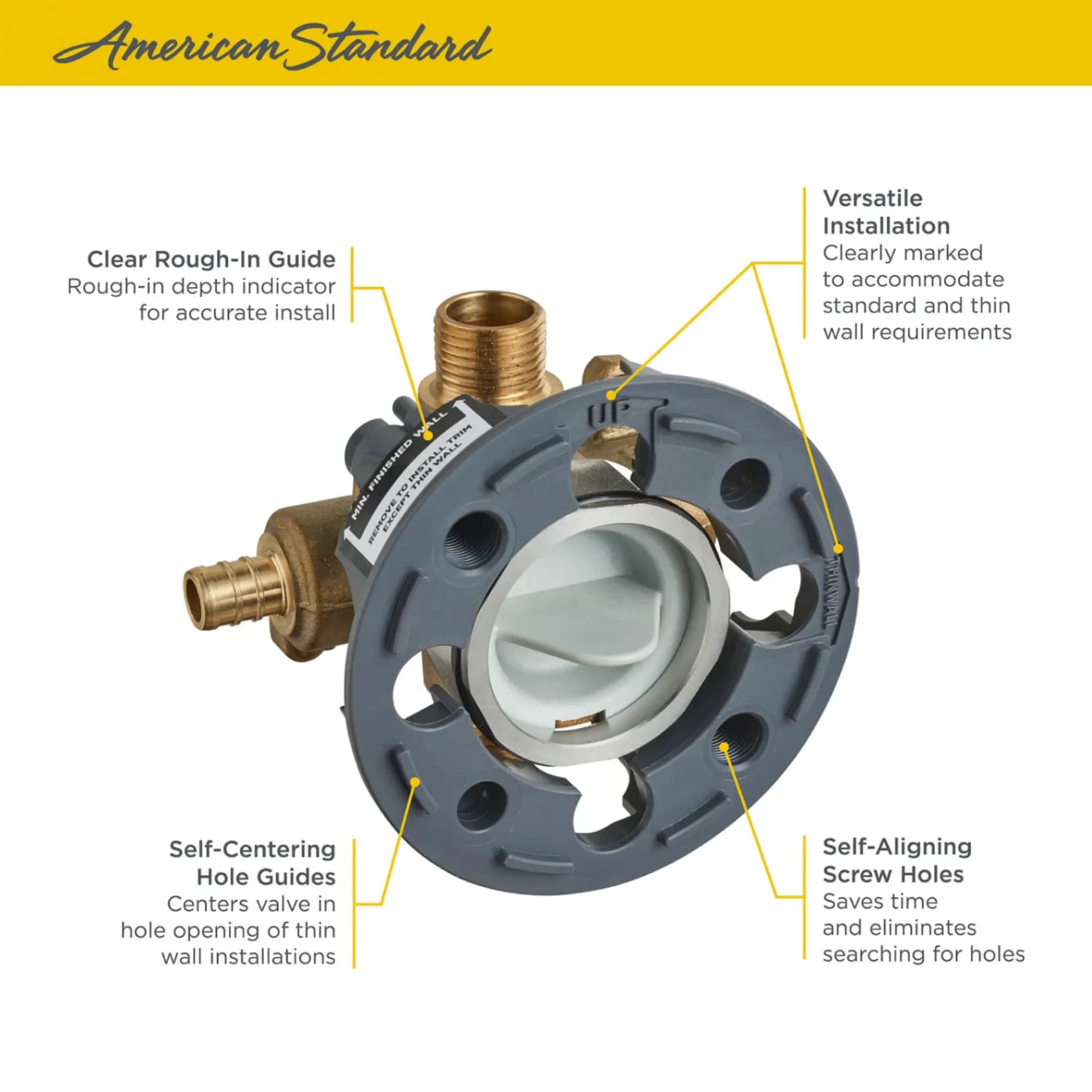 $52.00 American Standard-shower valve rough with PEX - crimp 2