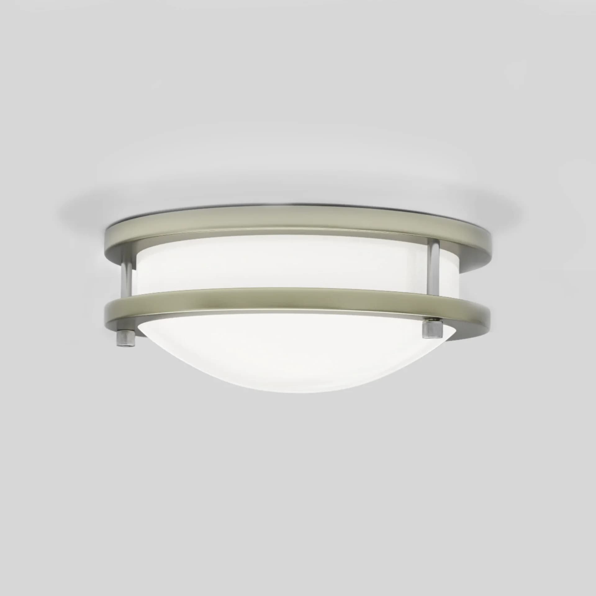 $29.00 - 14-Inch Dimmable LED Flush Mount Ceiling Light - 24W Double Ring Design