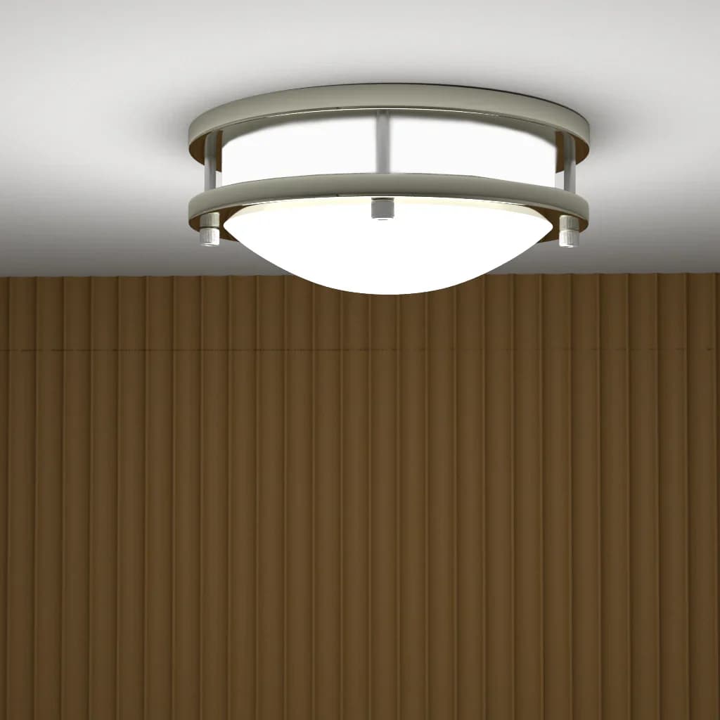 $29.00 - 14-Inch Dimmable LED Flush Mount Ceiling Light - 24W Double Ring Design 8