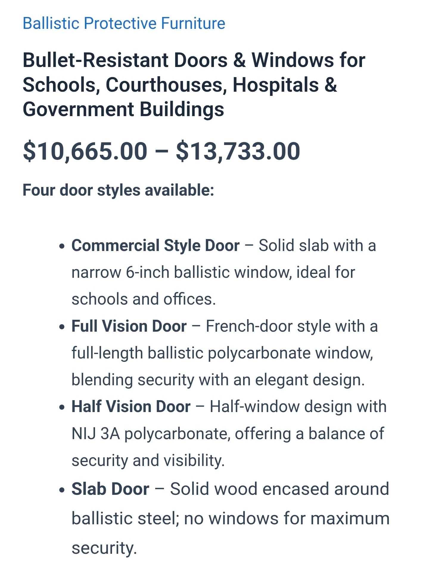 2 Bullet Proof Wood Doors + 1 Steel Door 4