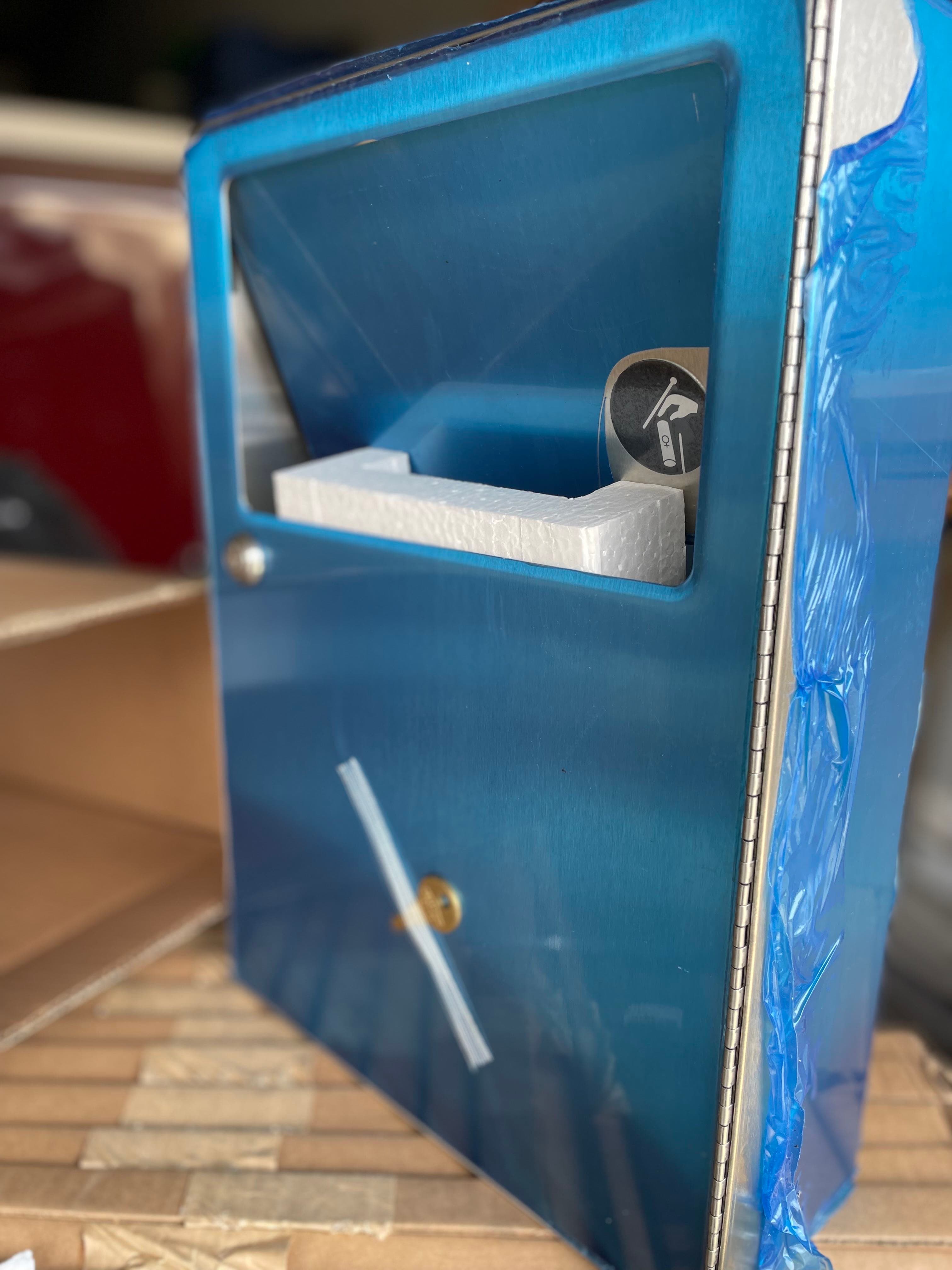 Commercial sanitary napkin containers description