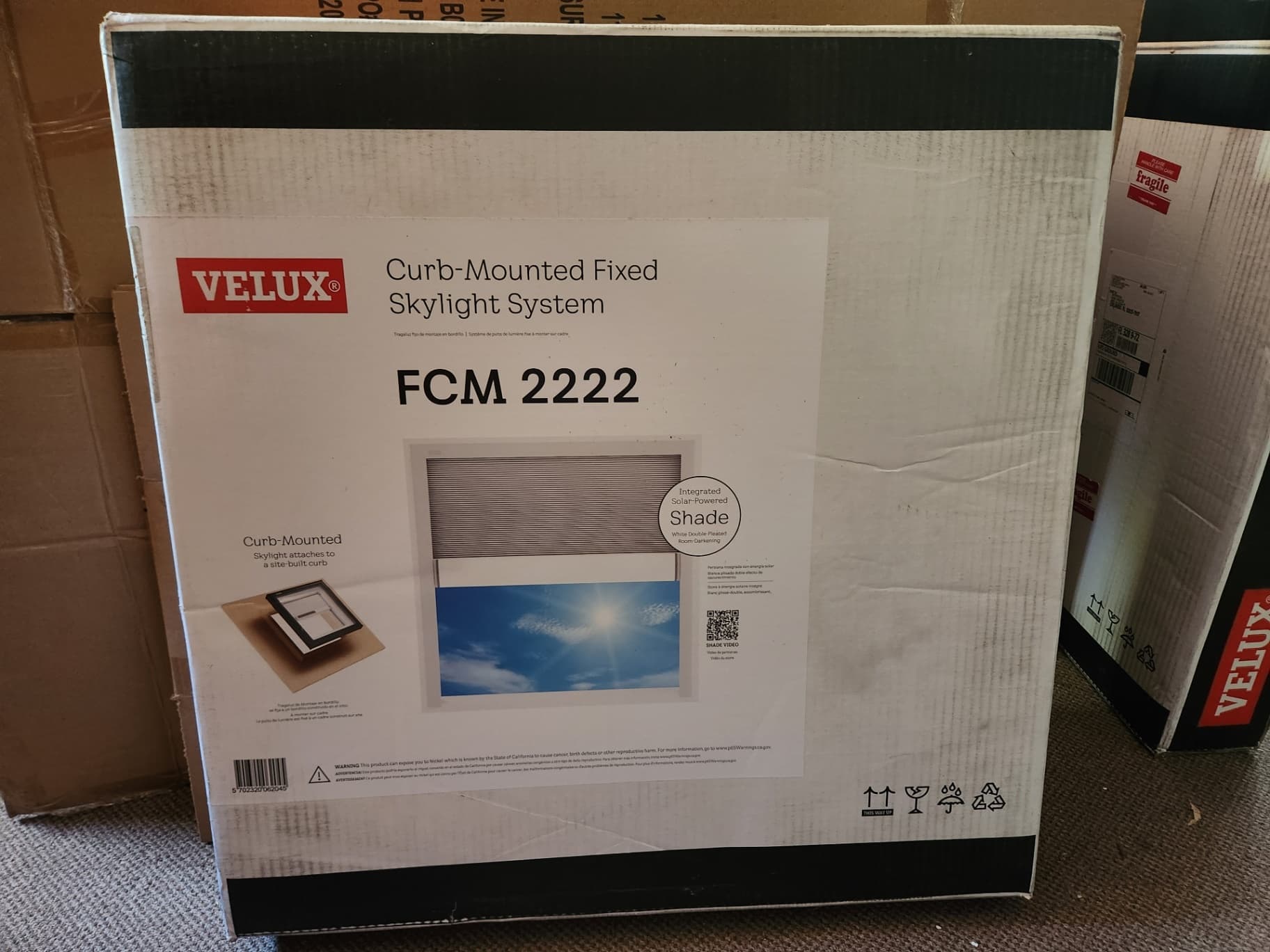 Velux Glass Skylight - New in Box 5