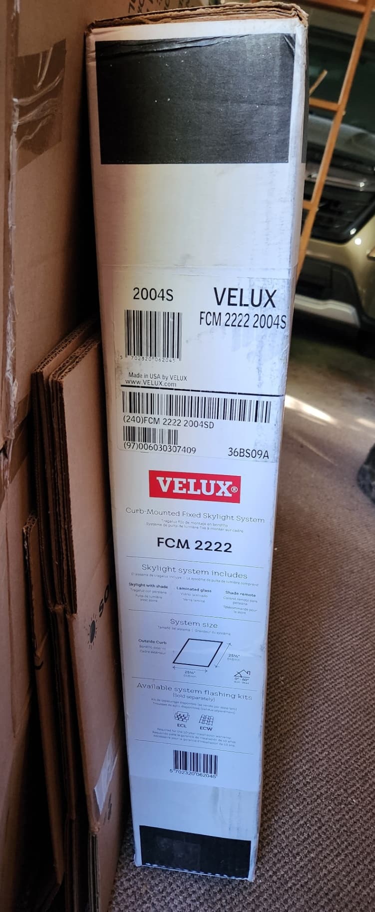Velux Glass Skylight - New in Box 7