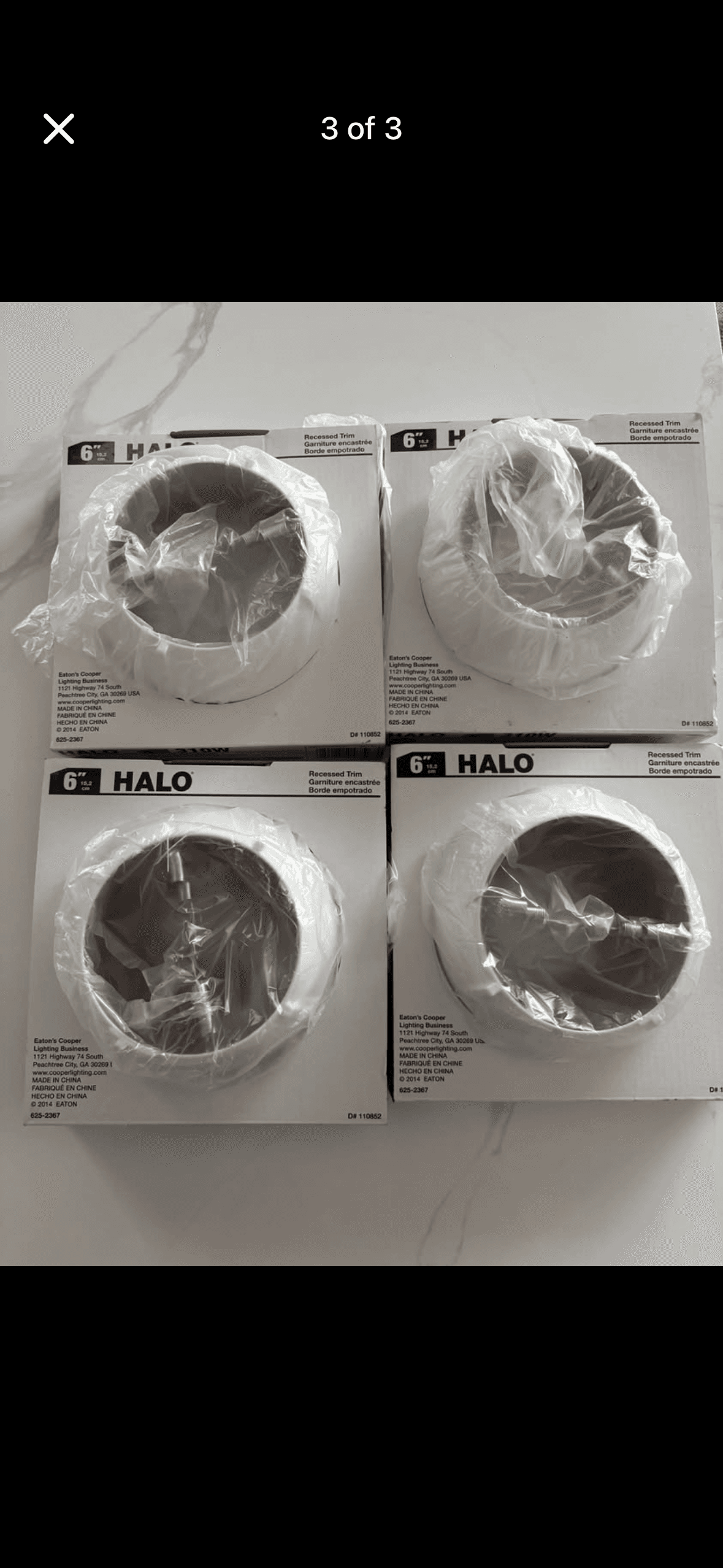 HALO 6” recessed trim (set of 4) 3