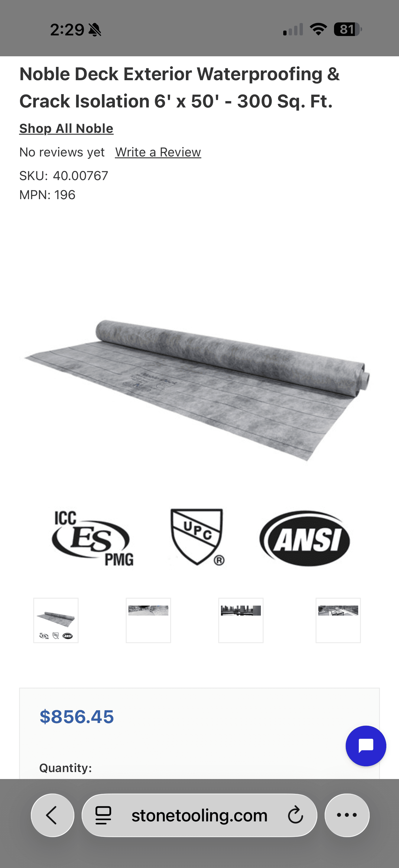 Noble deck exterior waterproofing membrane 4
