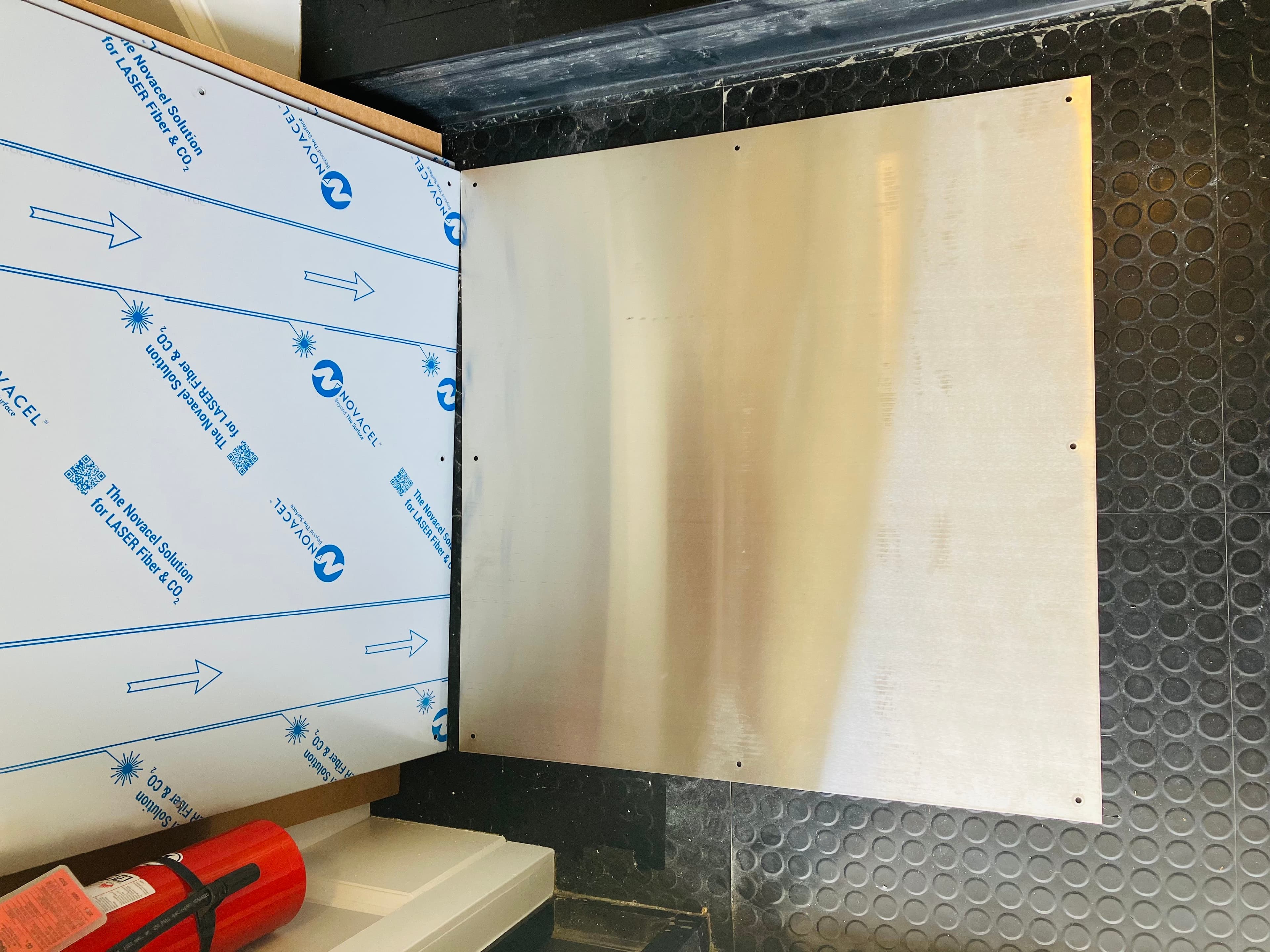 36in x 36in - 18ga, Brushed, Stainless Steel Armor Plates Quantity:8 2