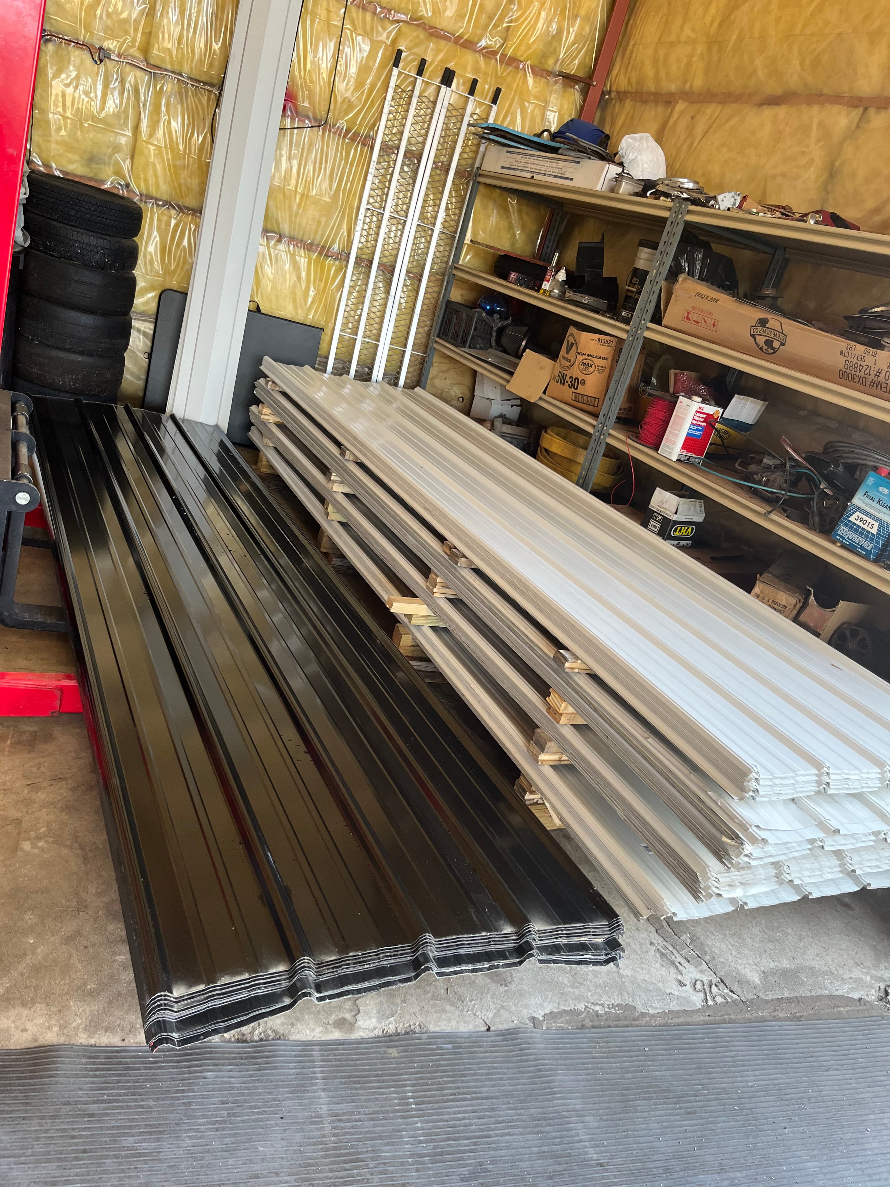 Ribbed 3/4 in. x 3 ft. x 12 ft. 29-Gauge Galvanized Steel Roof/Wall Panel White 3