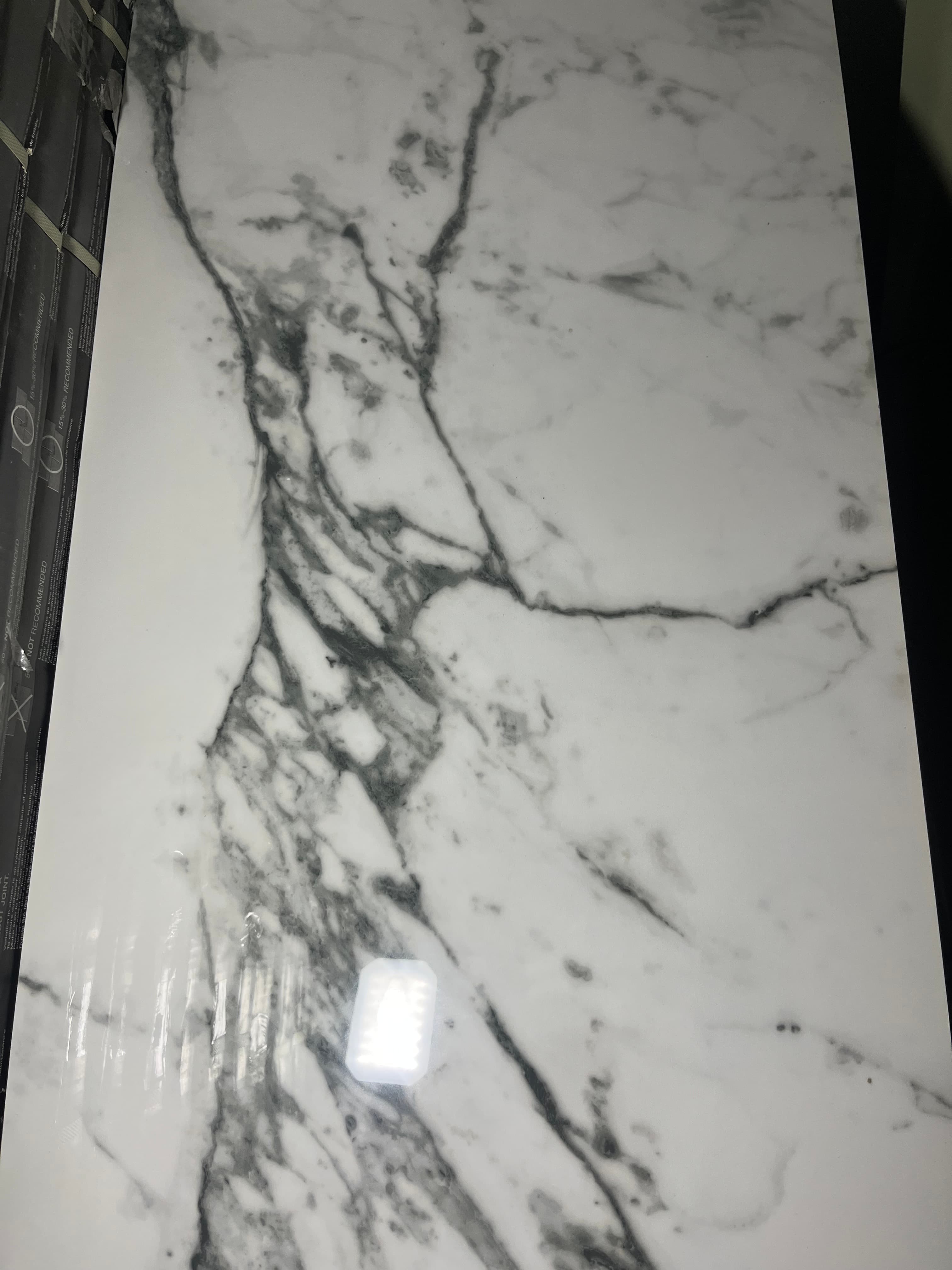 1.90$ sqft 16 in. x 32 in. Polished Porcelain Marble Look Floor and Wall Tile (14.2 sq. ft./Case) 4