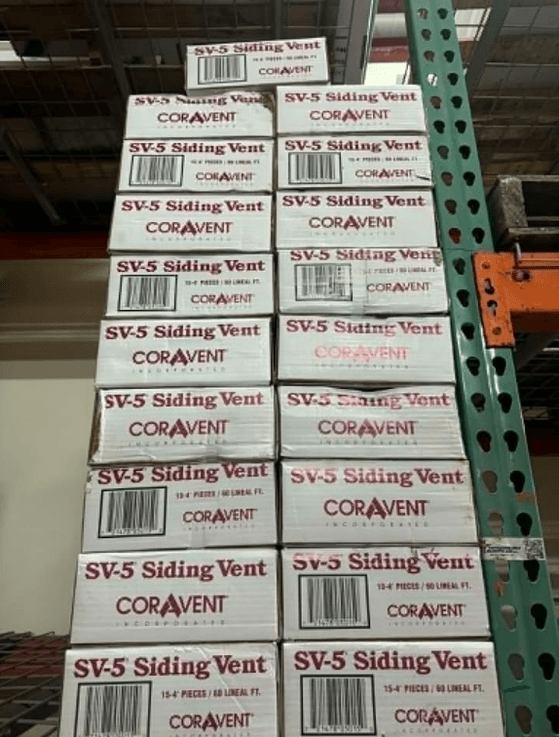 Coravent SV-5 Siding Vent 15-4" Pieces / 60 Lineal FT
