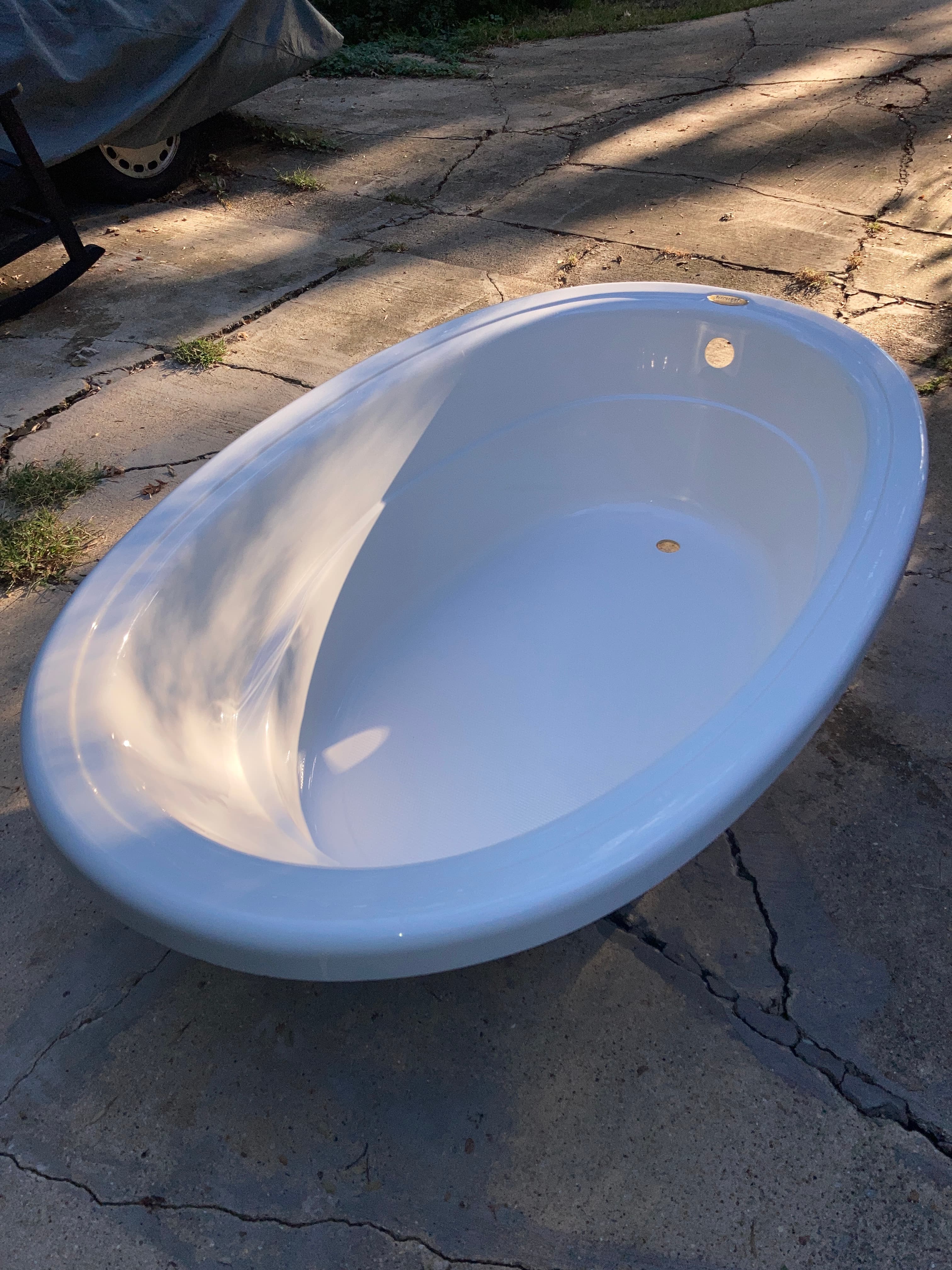 Jacuzzi Signature 71" Drop-In Soaking Bathtub with Universal Drain - $600