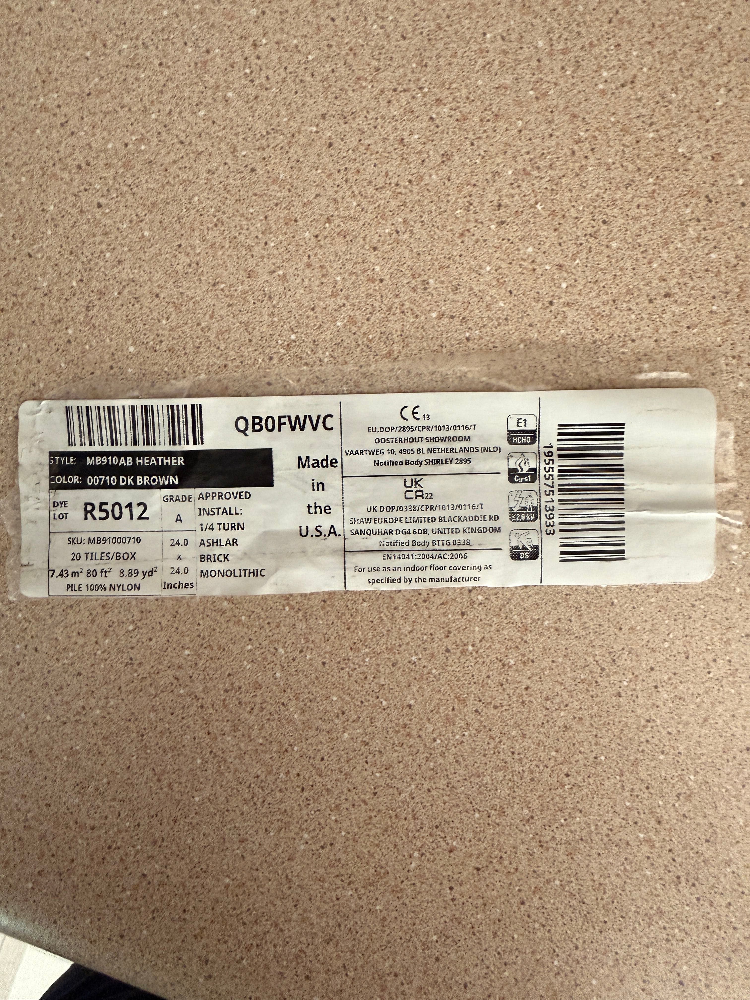 Shaw Glue Down Carpet Tile