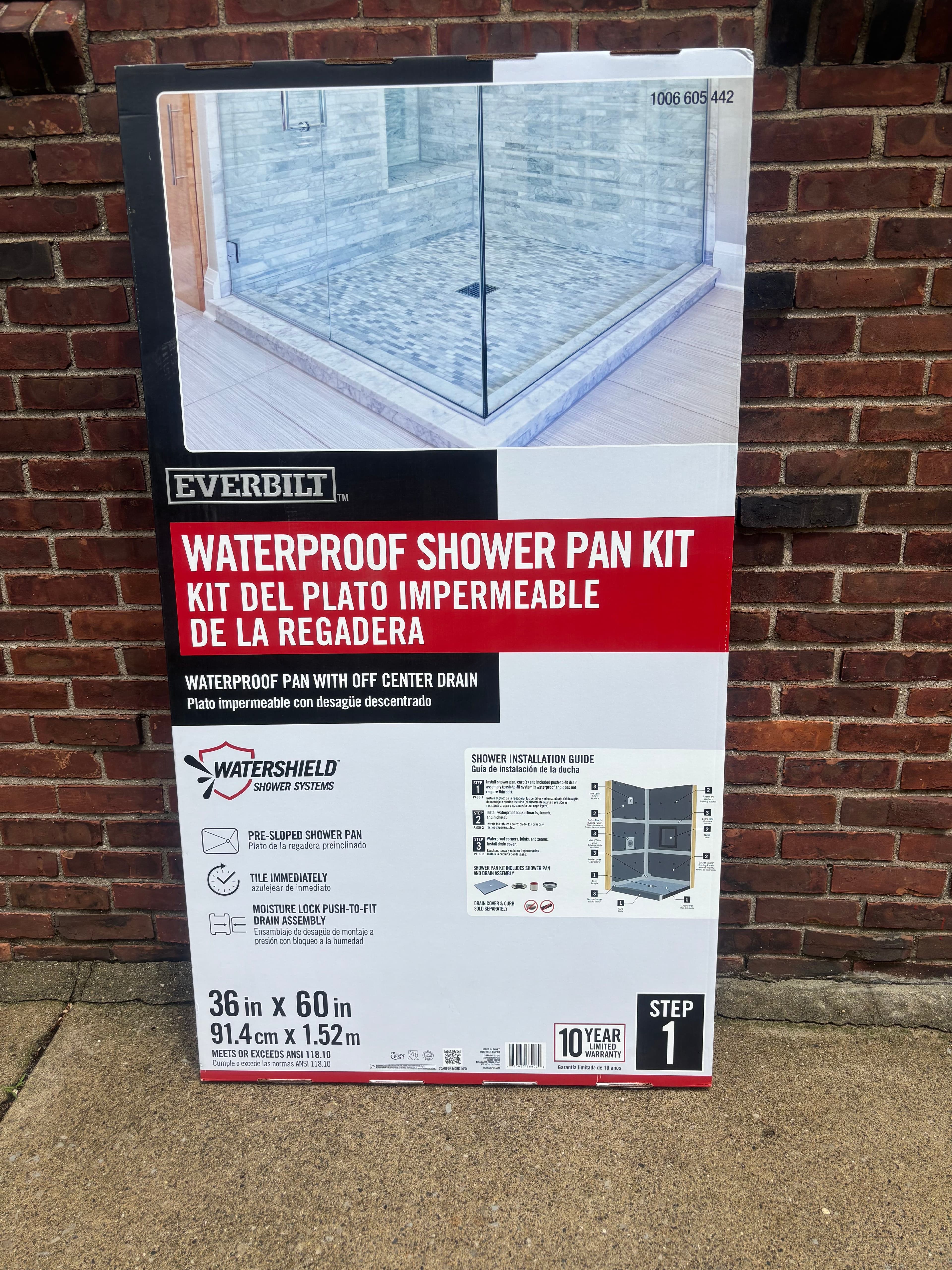 Shower base/pan 36x60