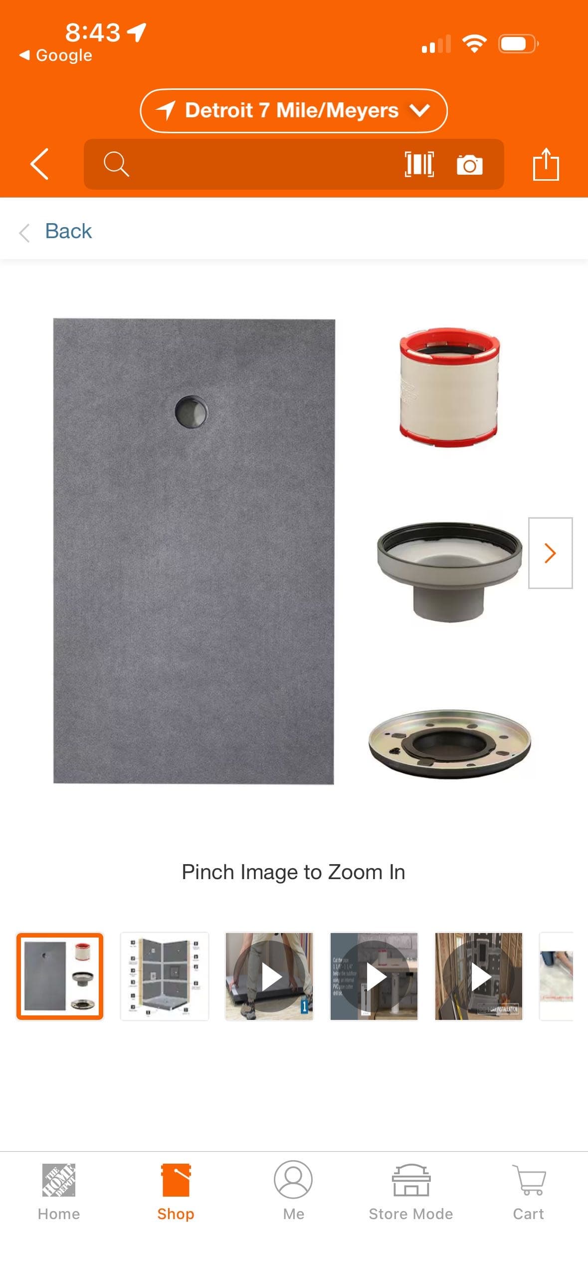Shower base/pan 36x60 2