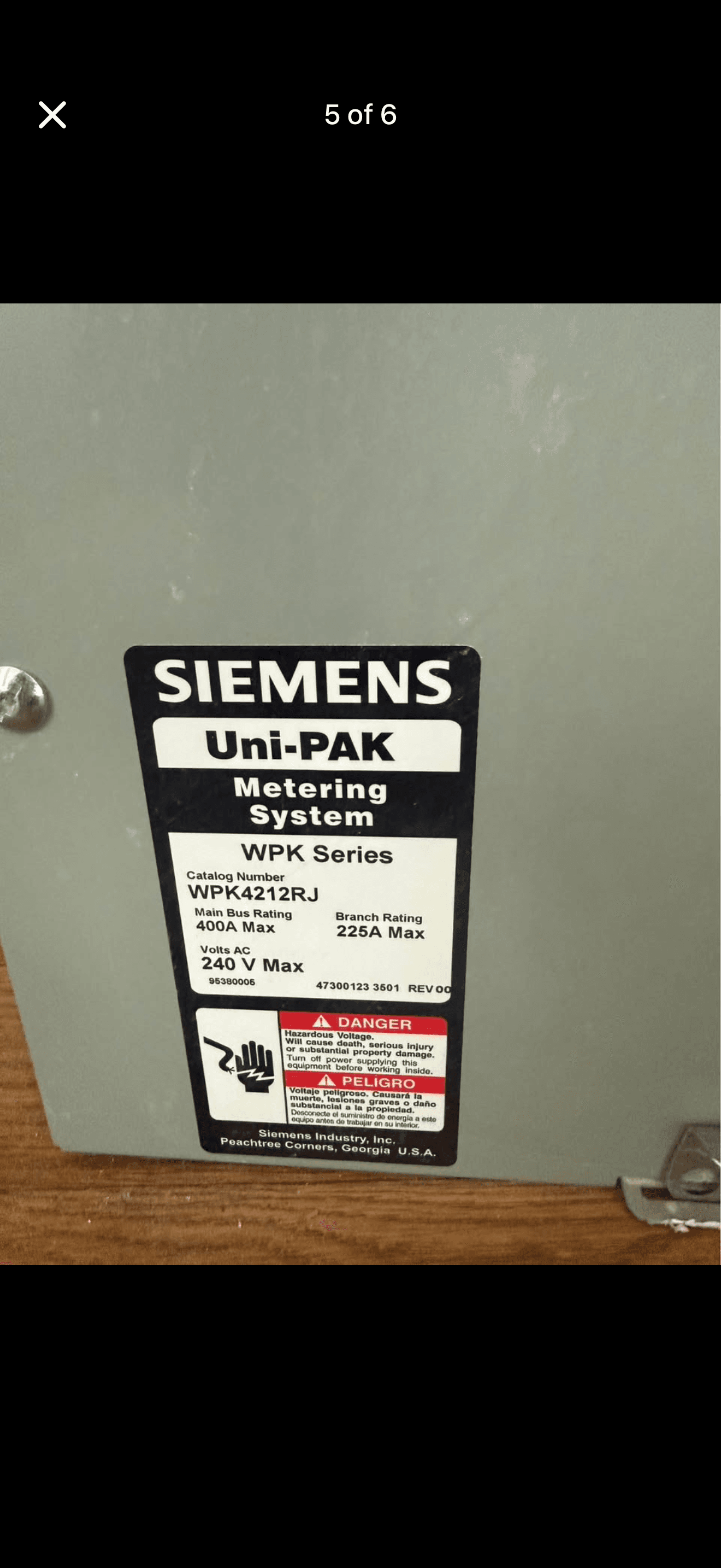 Siemens WPLK4212RJ 400-Amp 2-Gang Ringless Metering System with Lever Bypass - NEC2020, NEMA 3R 4