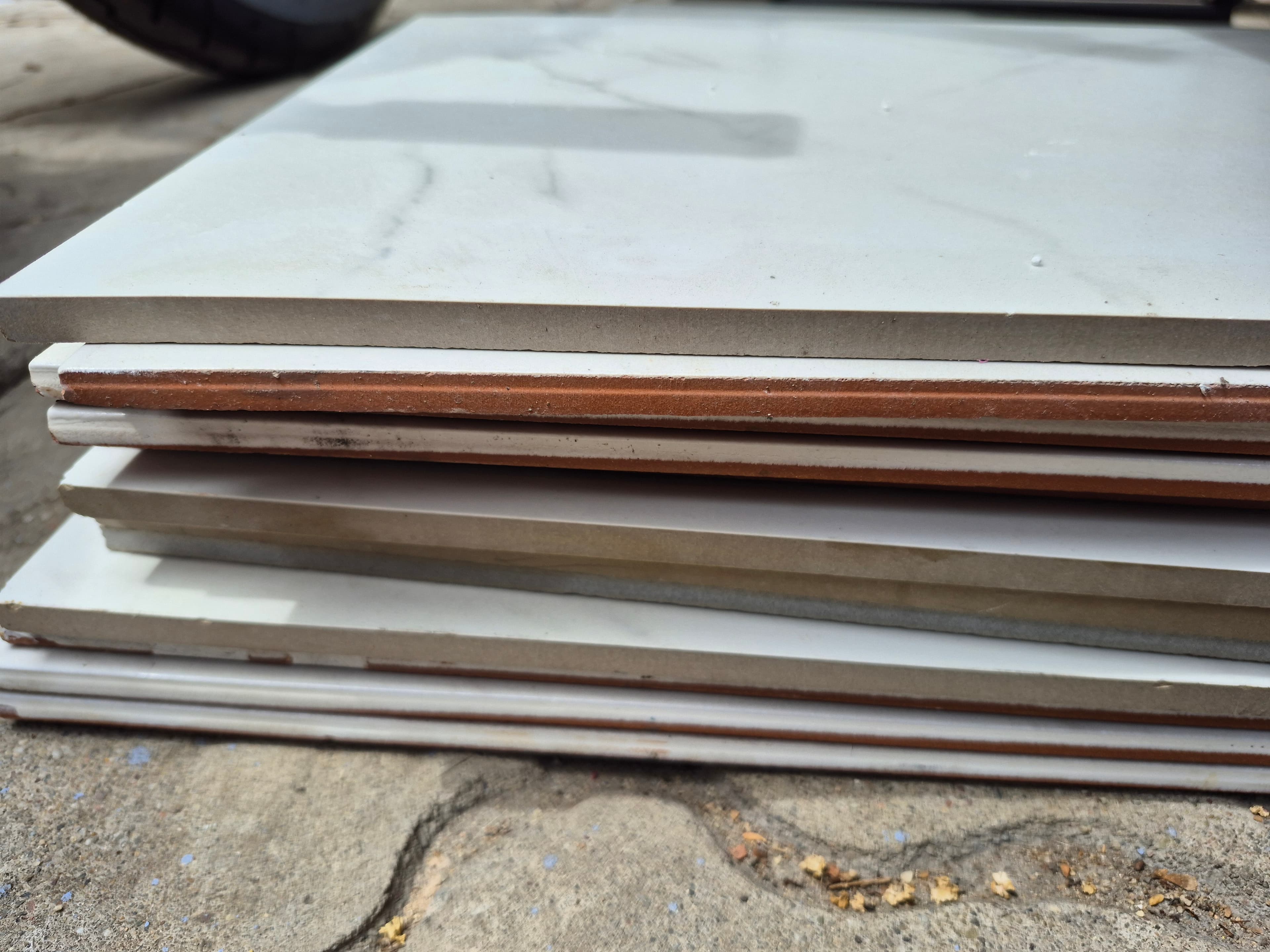 12 White Marble Look Ceramic Tiles 12"x24" 2