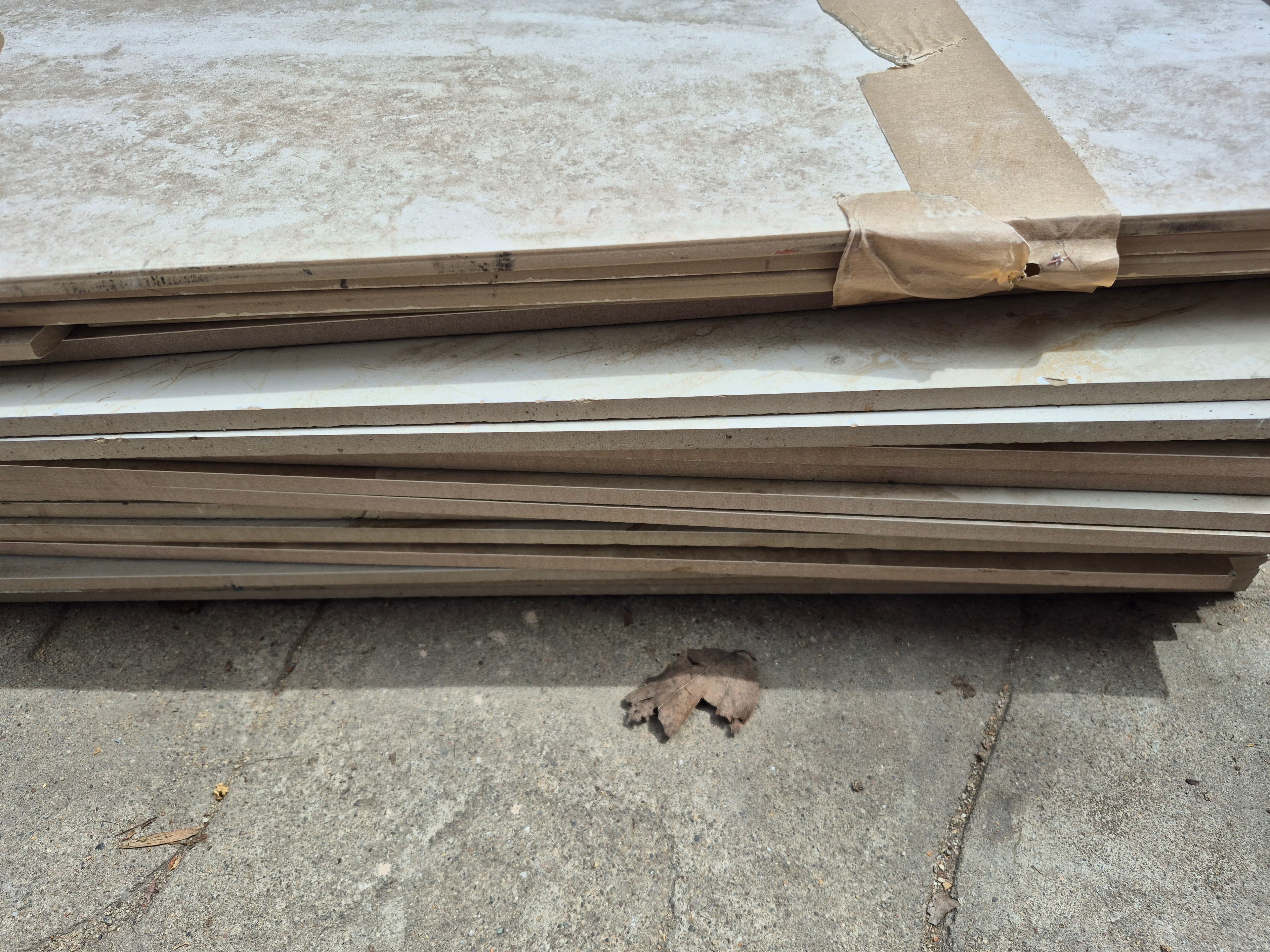 32 Beige Ceramic Tiles 12"x24" 4
