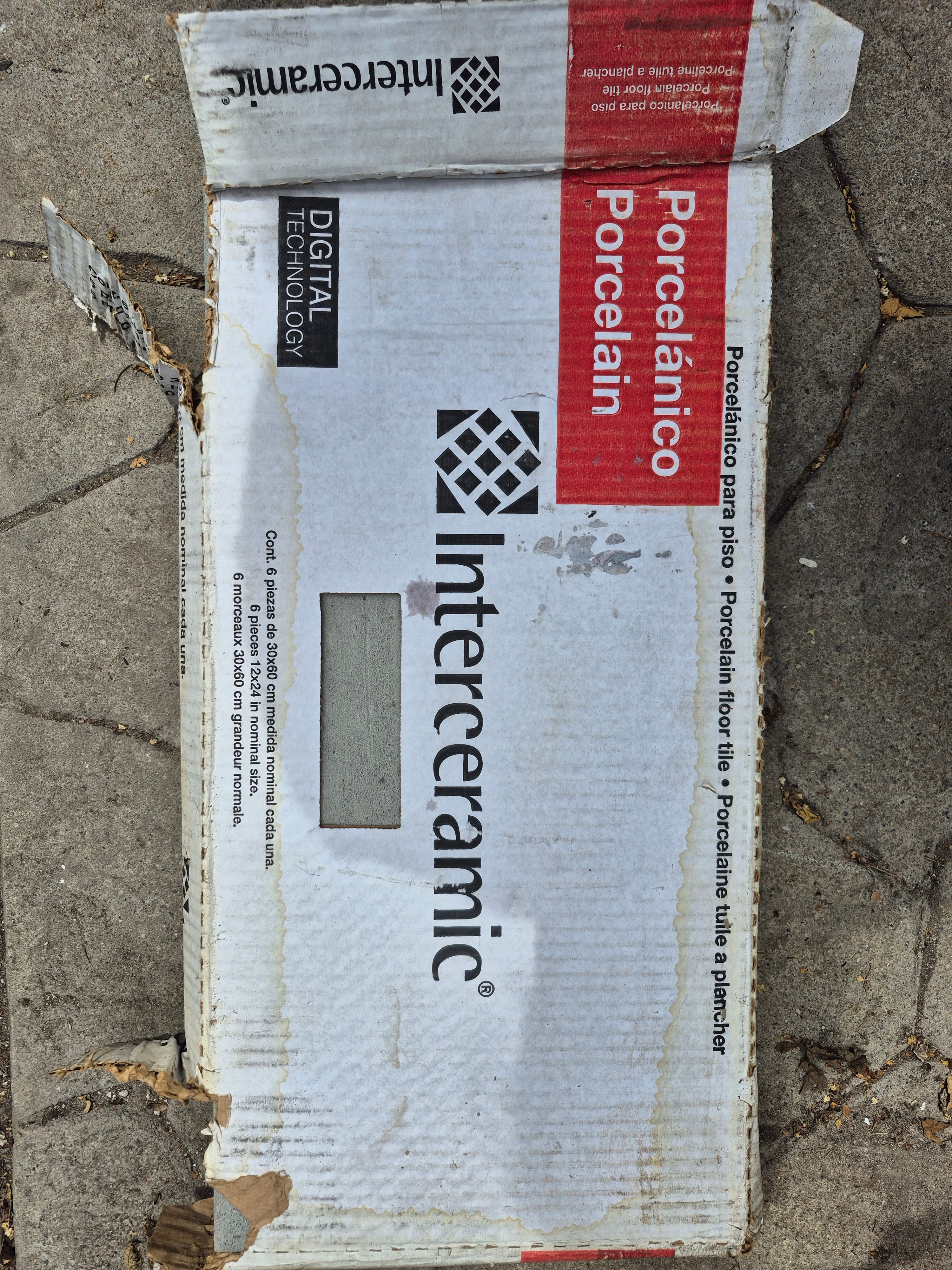 Interceramic Porcelain Floor Tile 12x24 in (10 pieces)