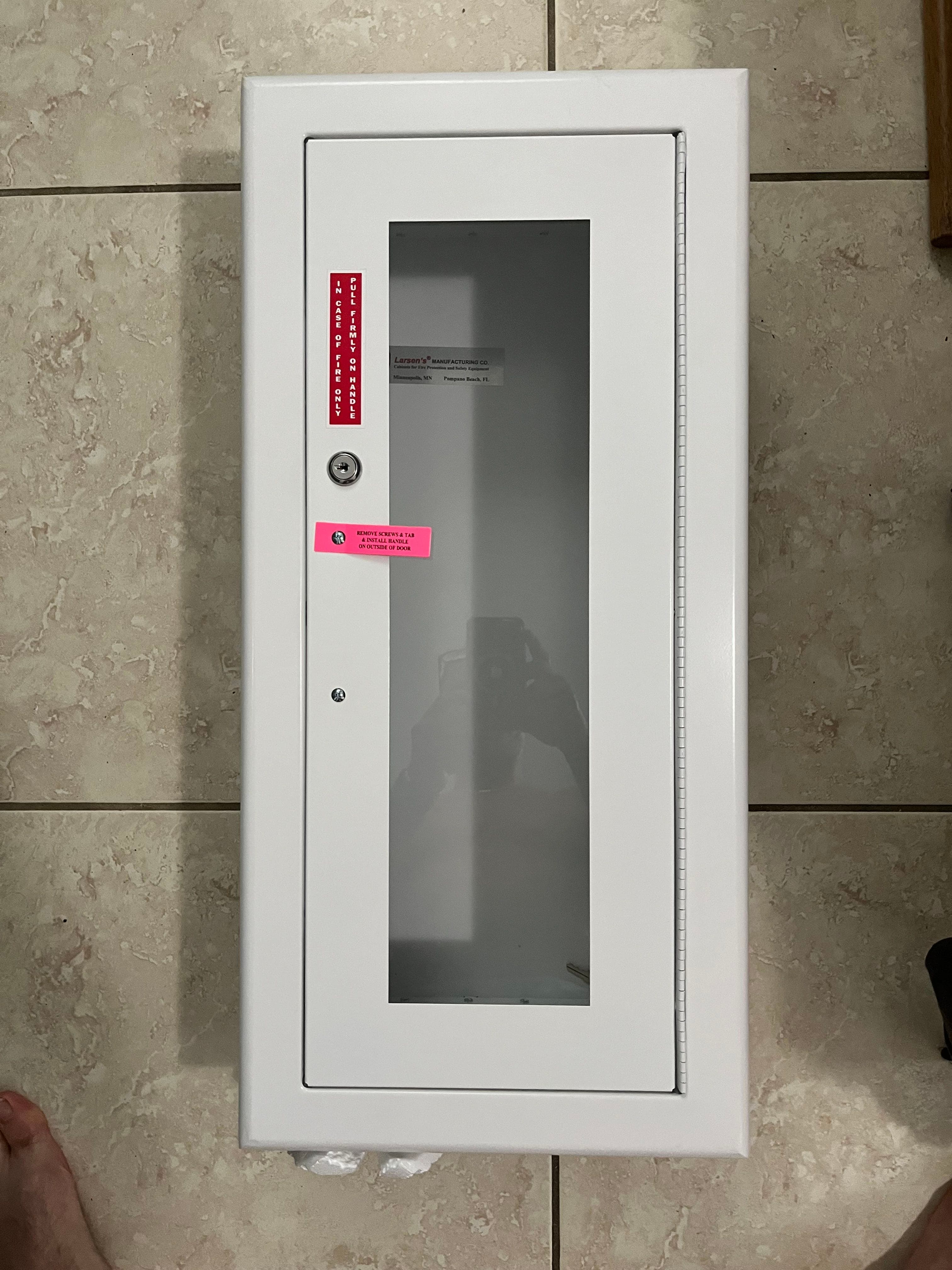 Fire extinguisher cabinets