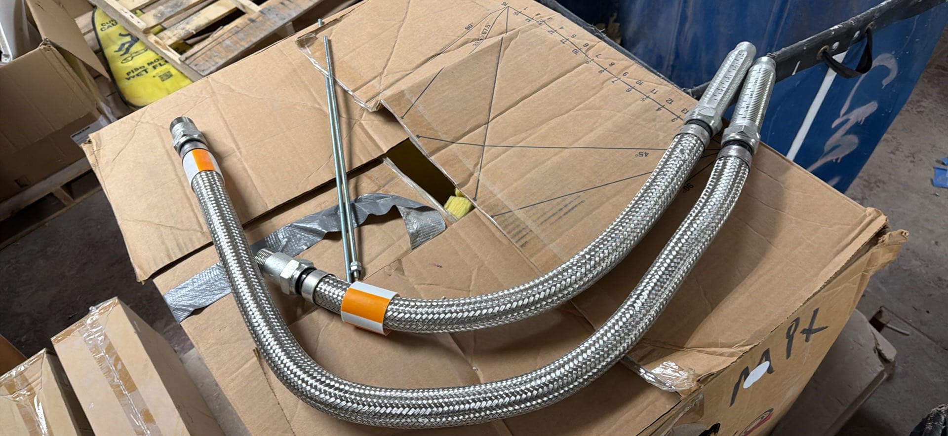 Victaulic Braided Hoses and Brackets 24” and 48” 4