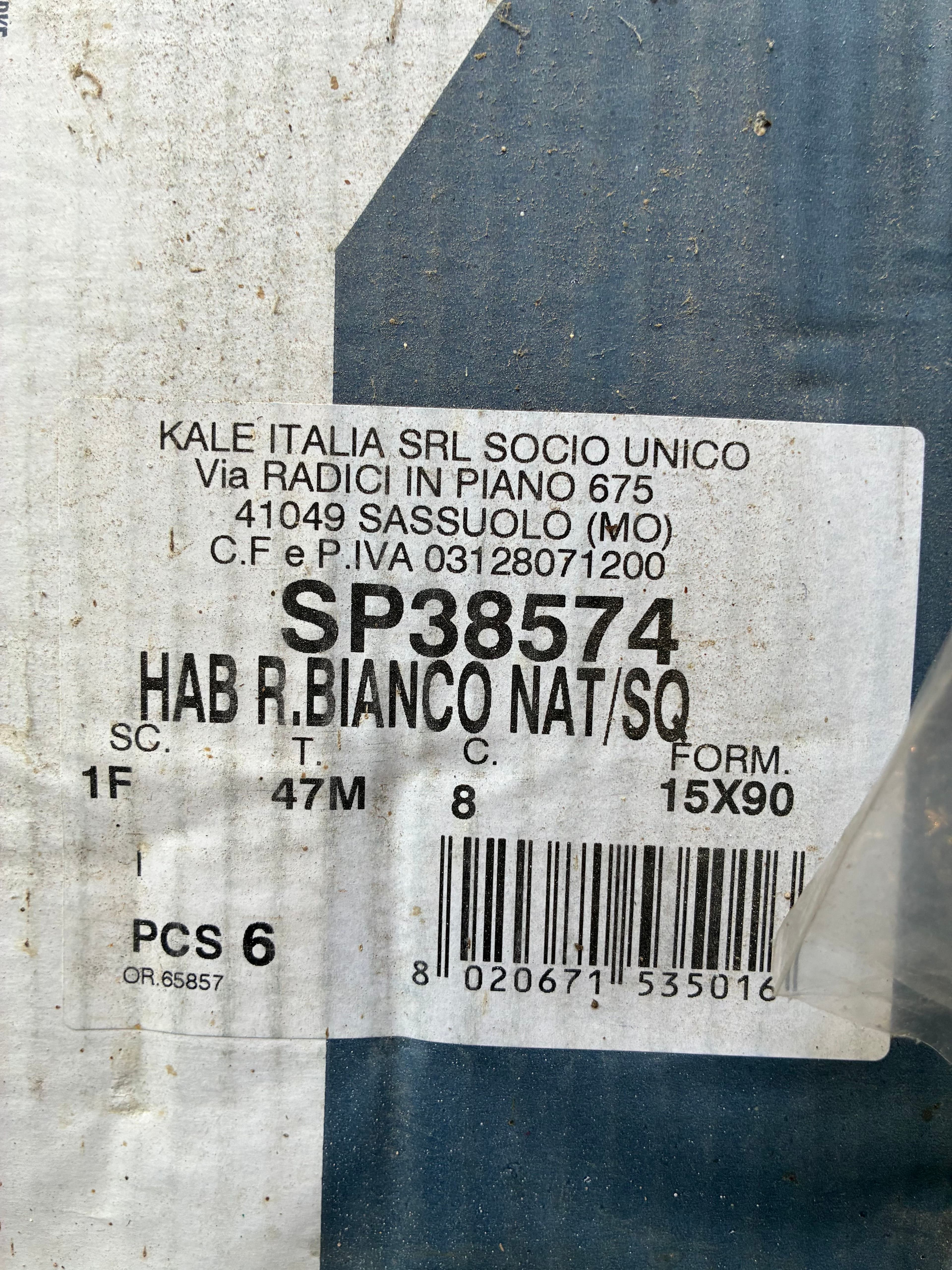 Italian Porcelain Wood-Look Tile -White | 15x90cm | ~70 sq ft Brand: Kale Italia (Sassuolo, IT) 2