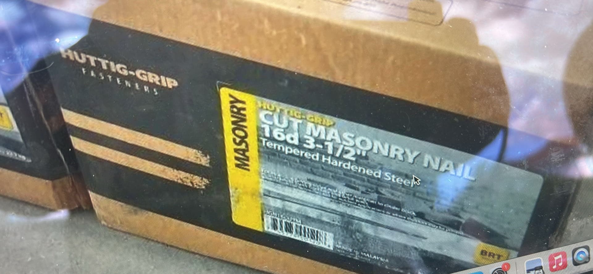 Cut masonry nail 16d 3 1/2” 2