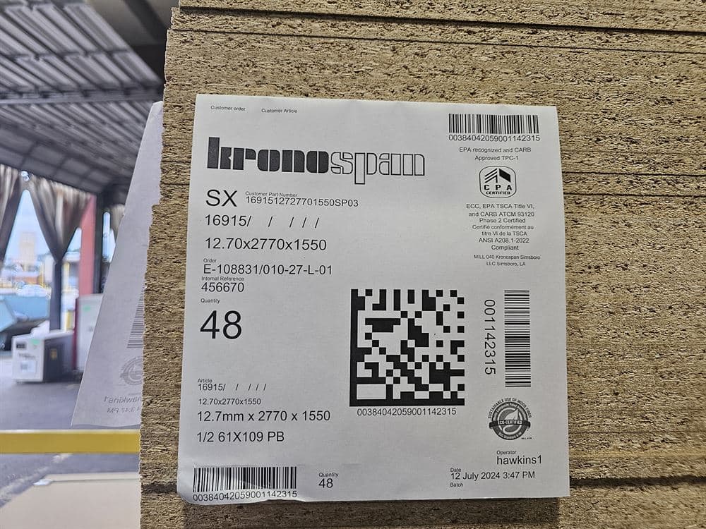 NEW Kronospan Cabinet Grade Particle Board | Cabinet Mfg. Surplus | Bulk 3