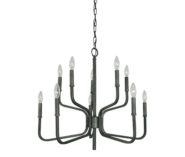 8-Light Iron Heidelberg Dining Chandelier
