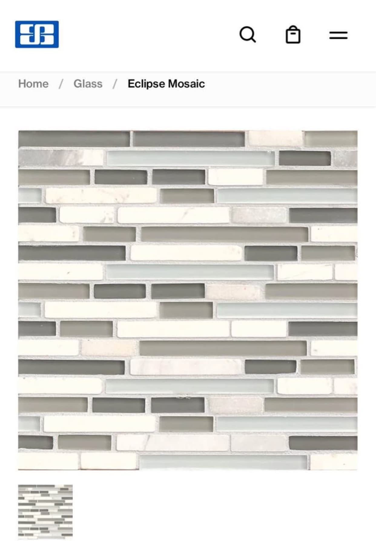 Glass Mosaic back splash