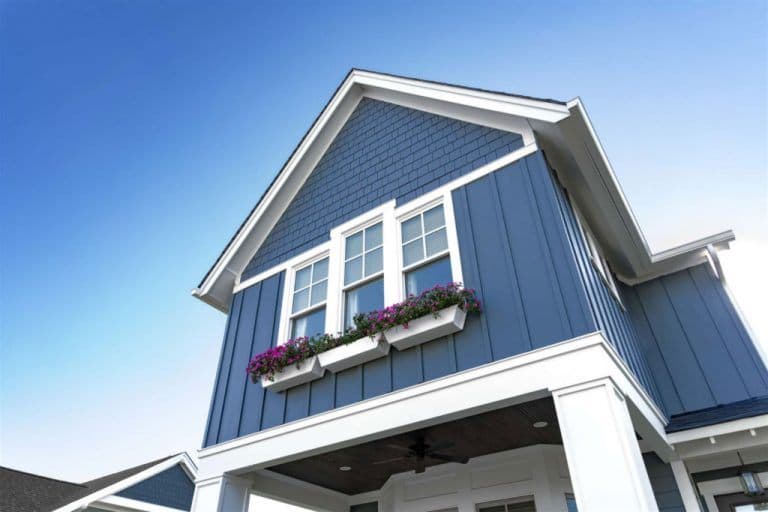 Hardie siding panels 48-96 Cedarmill Navy Blue