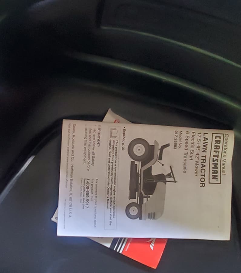 Craftsman Lawn Tractor, 17.5HP/42" Deck for sale 3